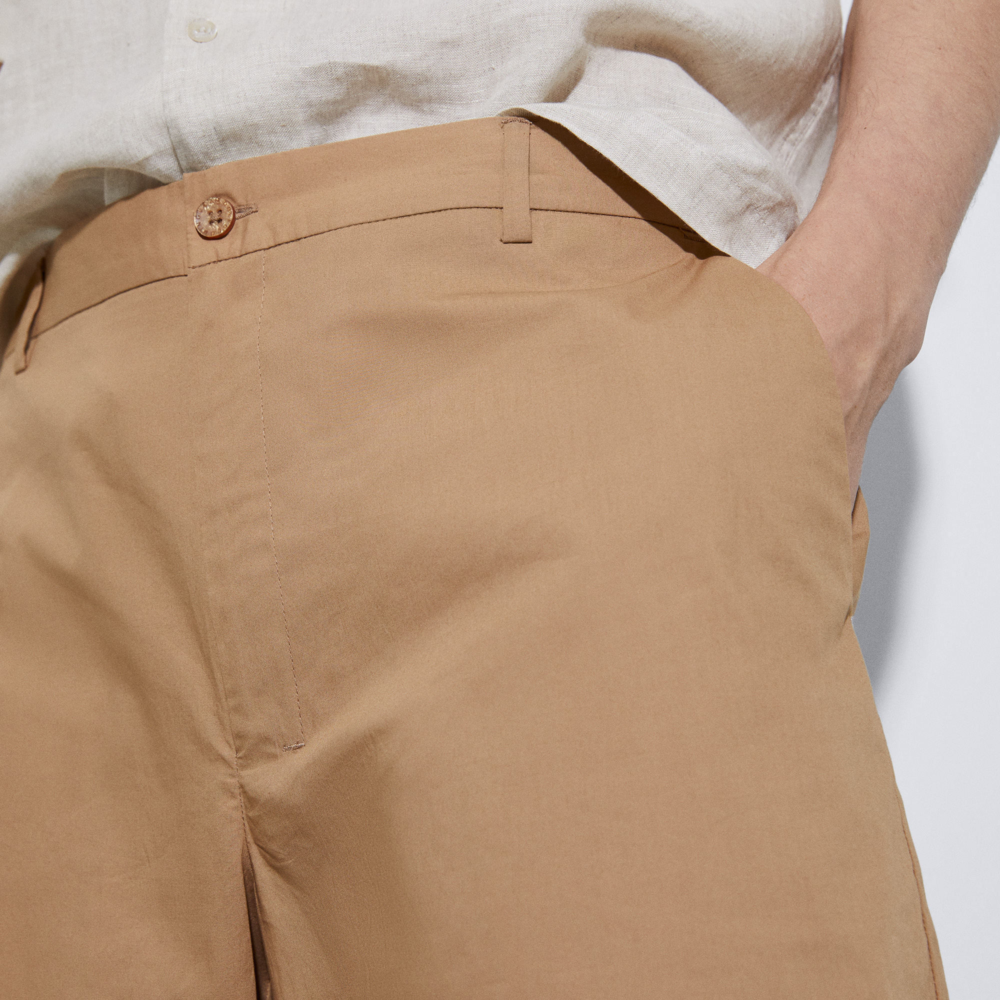 Cotton poplin Bermuda shorts image number 3