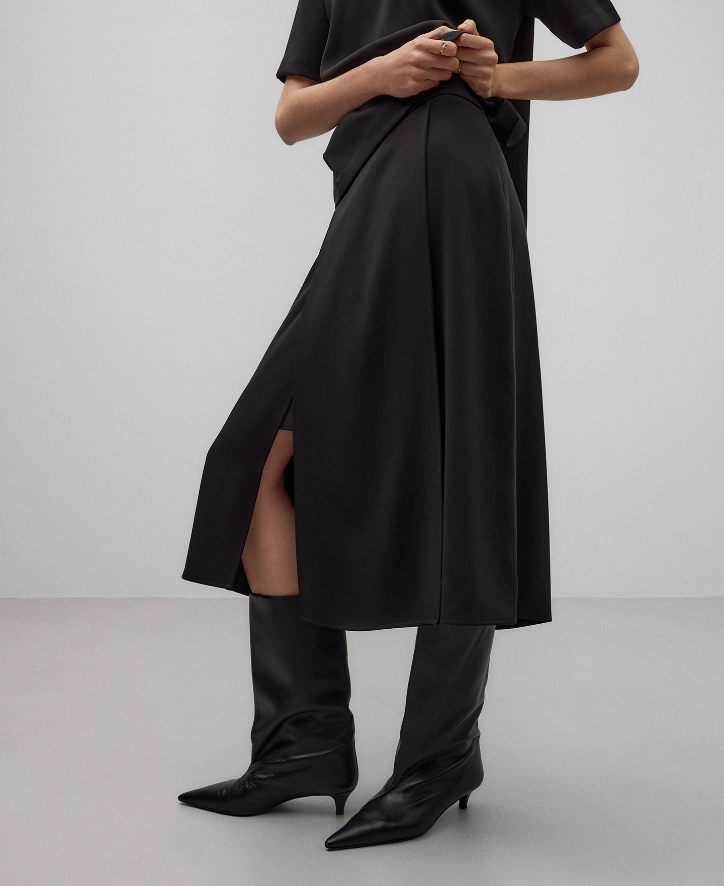 Falda midi evas&eacute; mujer image number 3