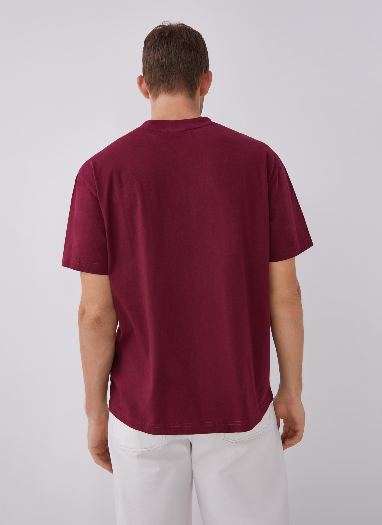 Cotton t-shirt with chest logo image number 1