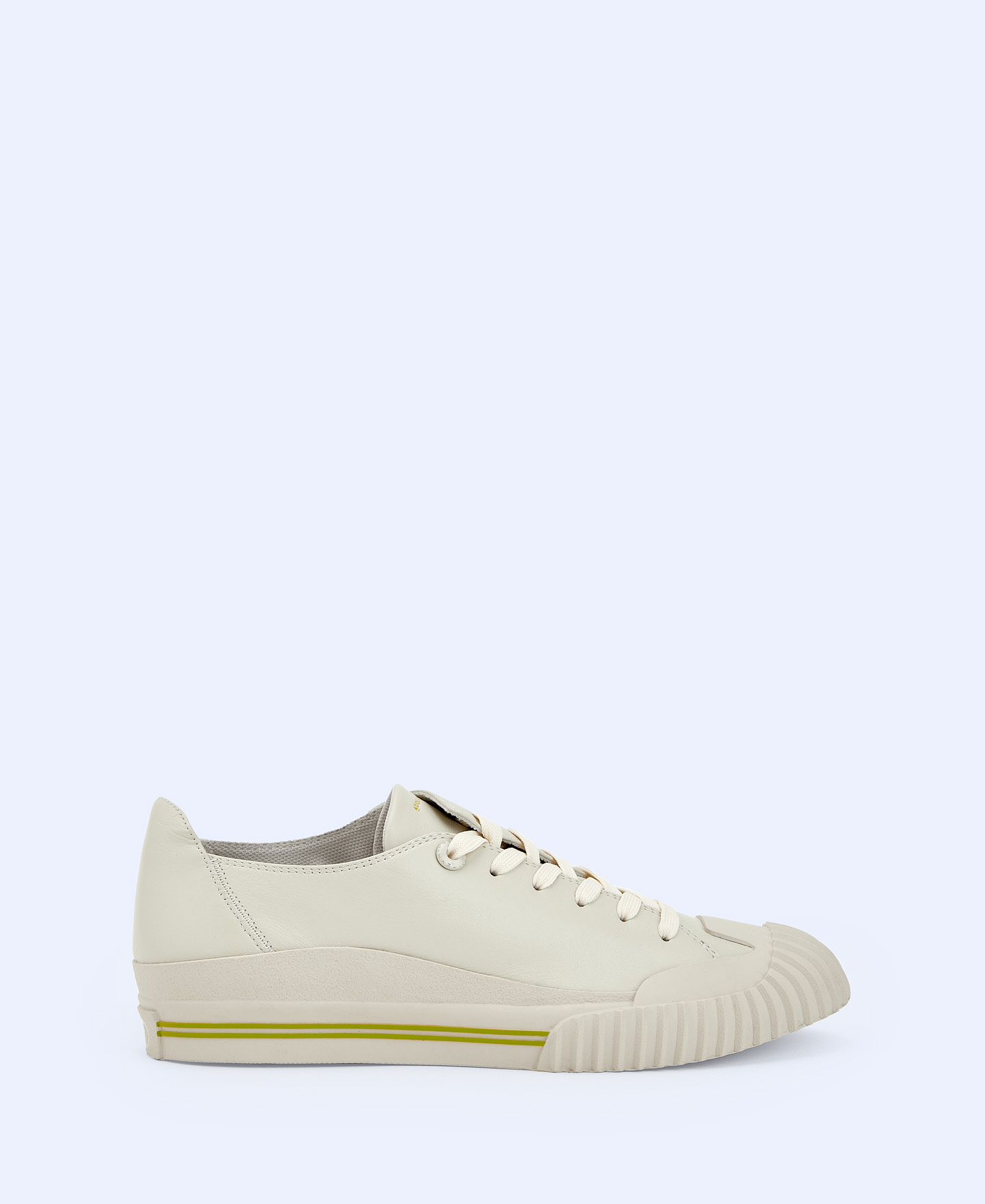 Oblique line leather sneaker image number 0