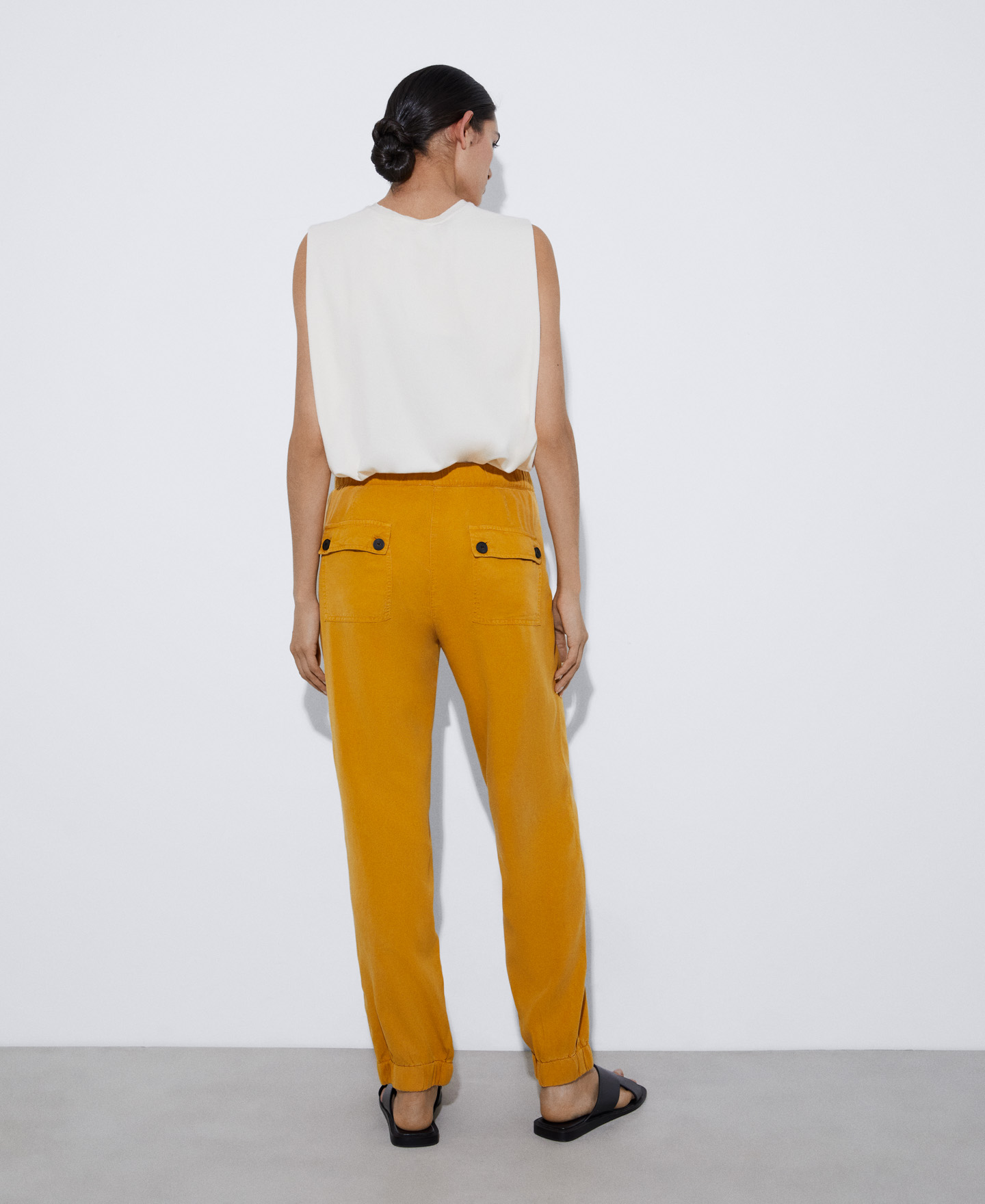 Tencel™ lyocell jogger trousers image number 2