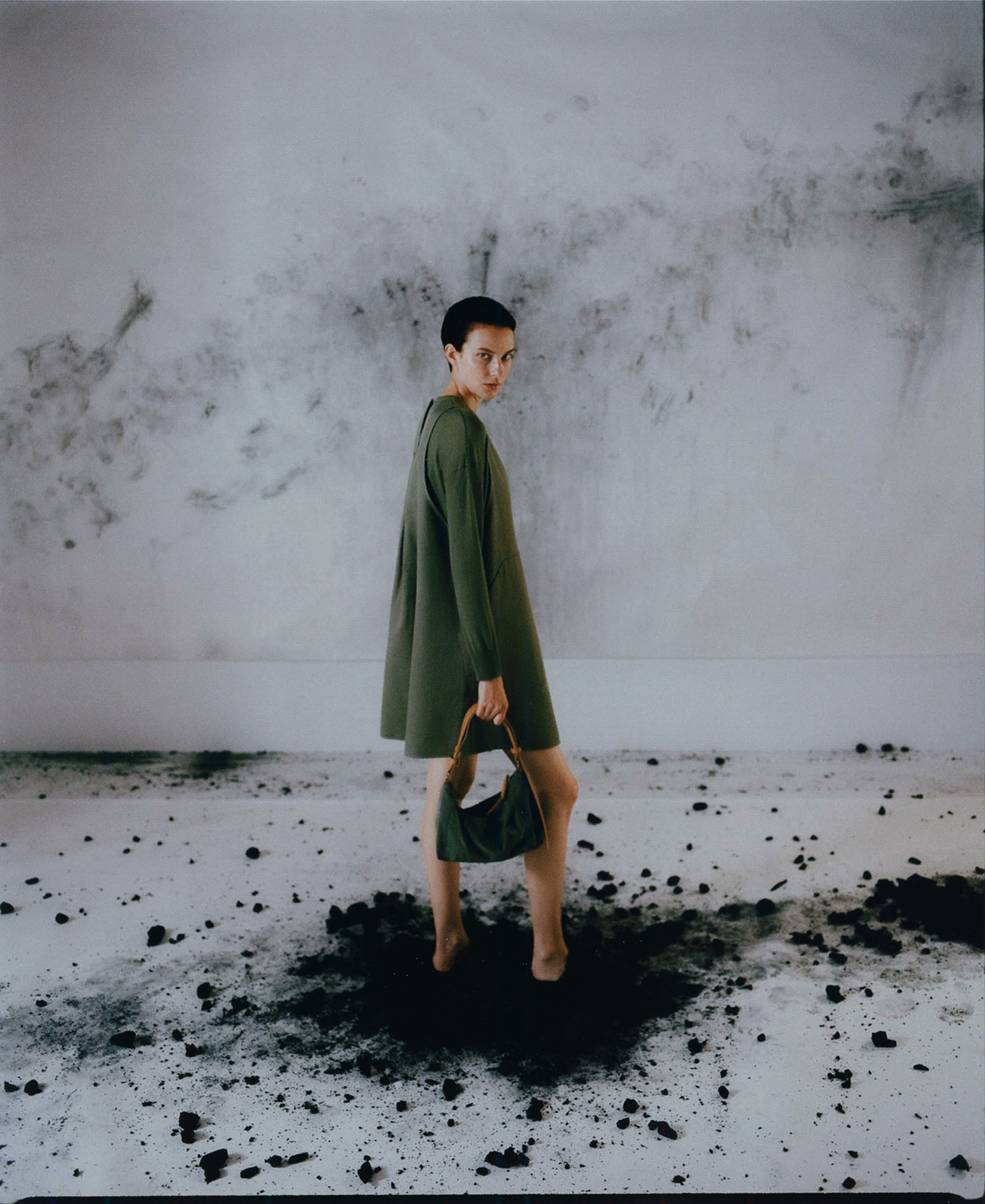 Cotton pinafore dress image number 5