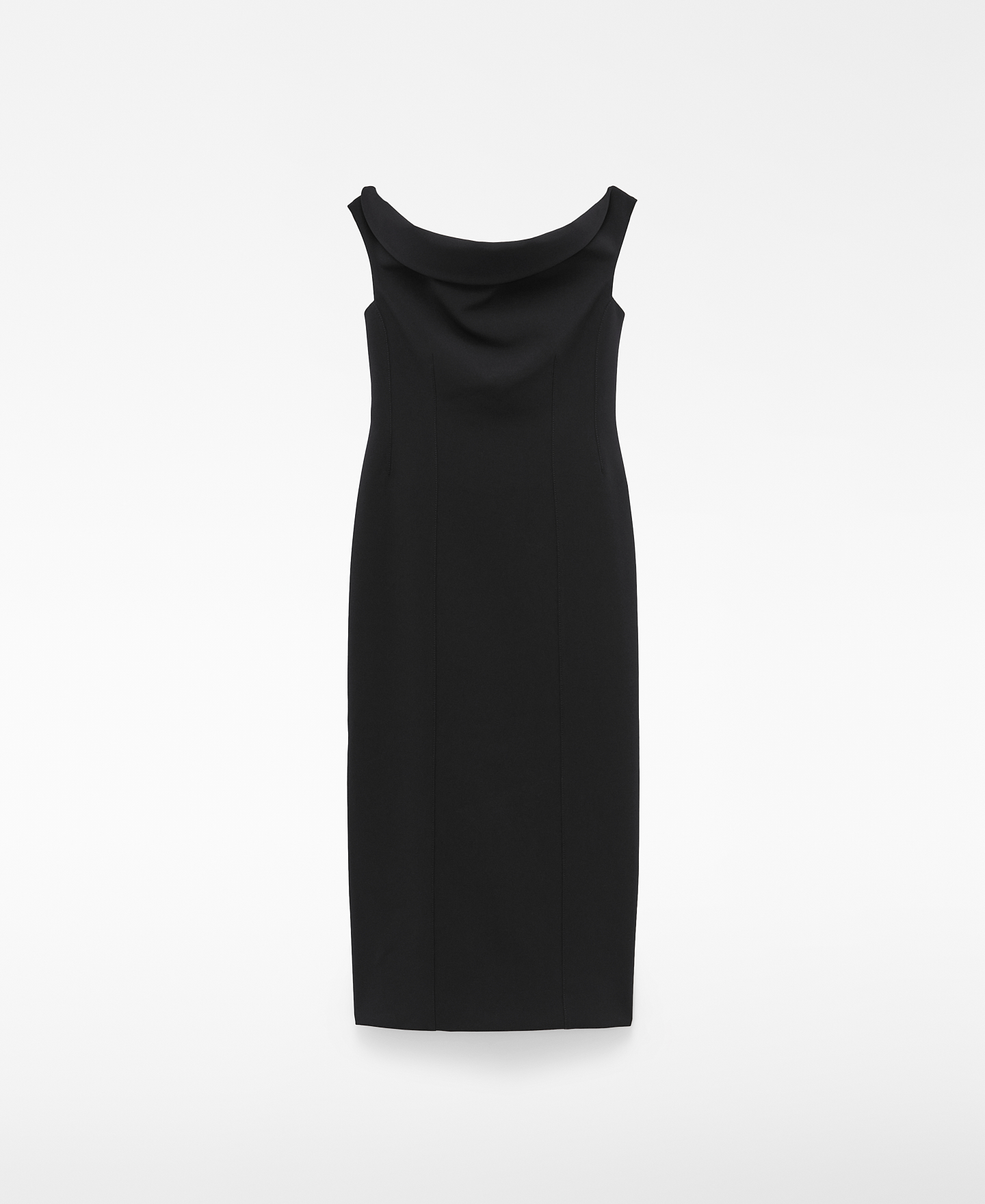 Eng anliegendes Midikleid mit gerafftem Ausschnitt image number 4