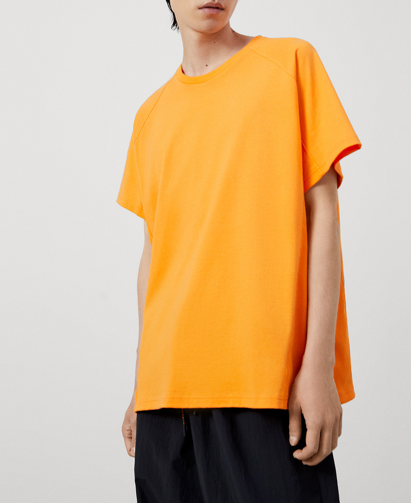 オーバーサイズ カットアウト コットンTシャツ image number 0