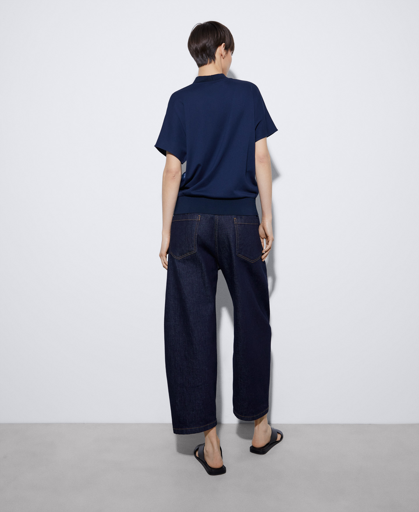 Elasticated waistband viscose T-shirt image number 2