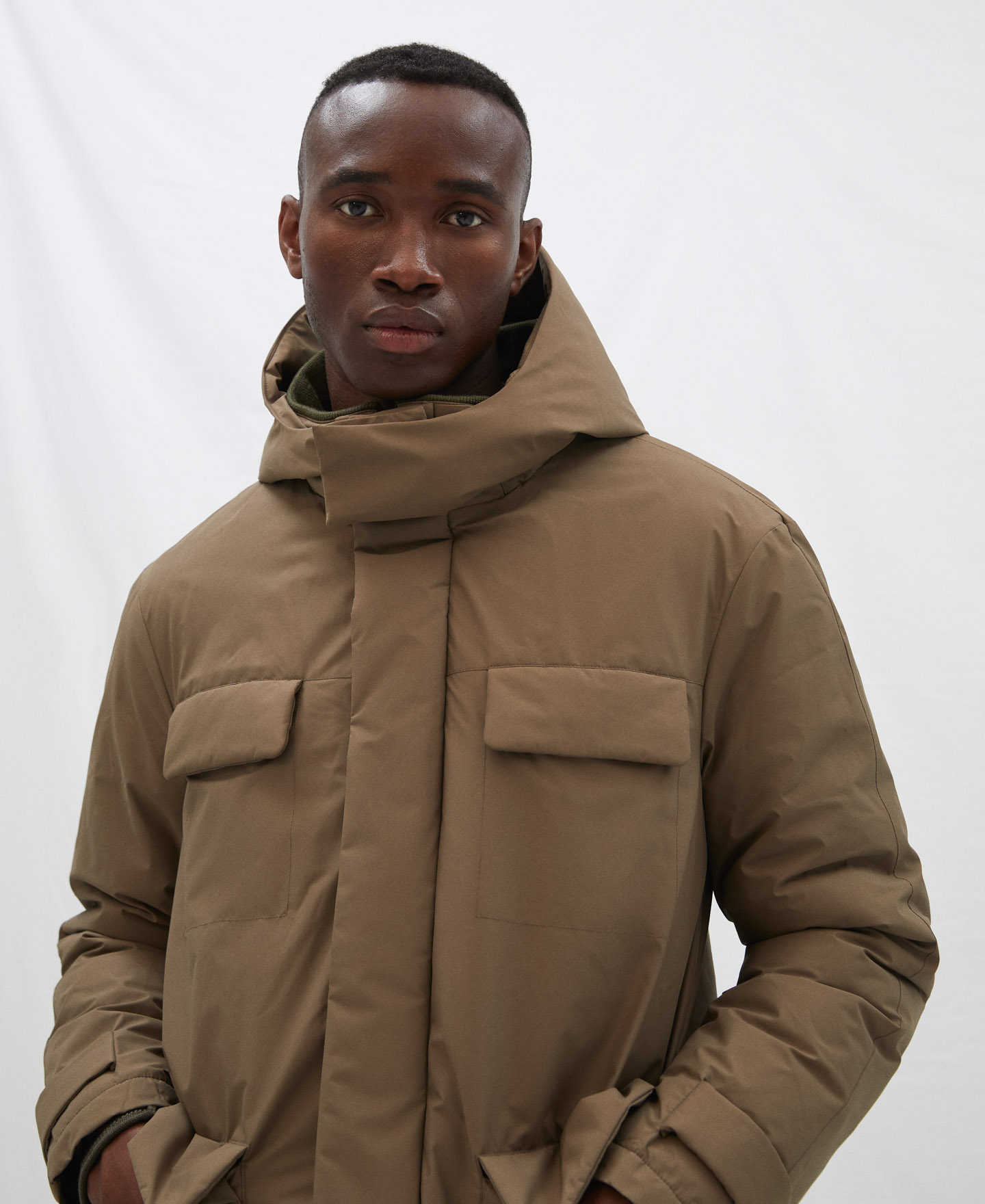 Parka en nylon acolchado image number 3