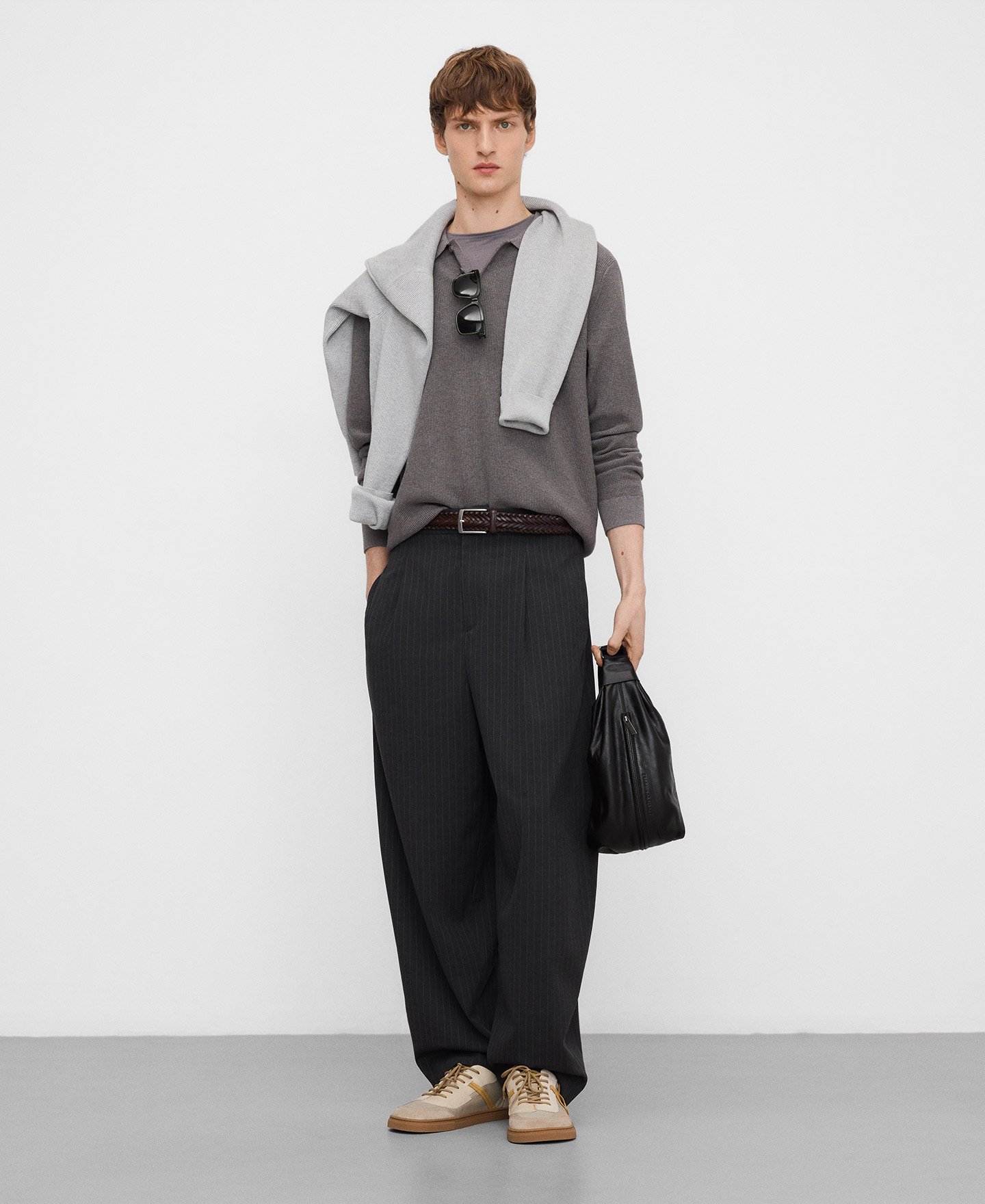 Polo manga larga punto estructura image number 1