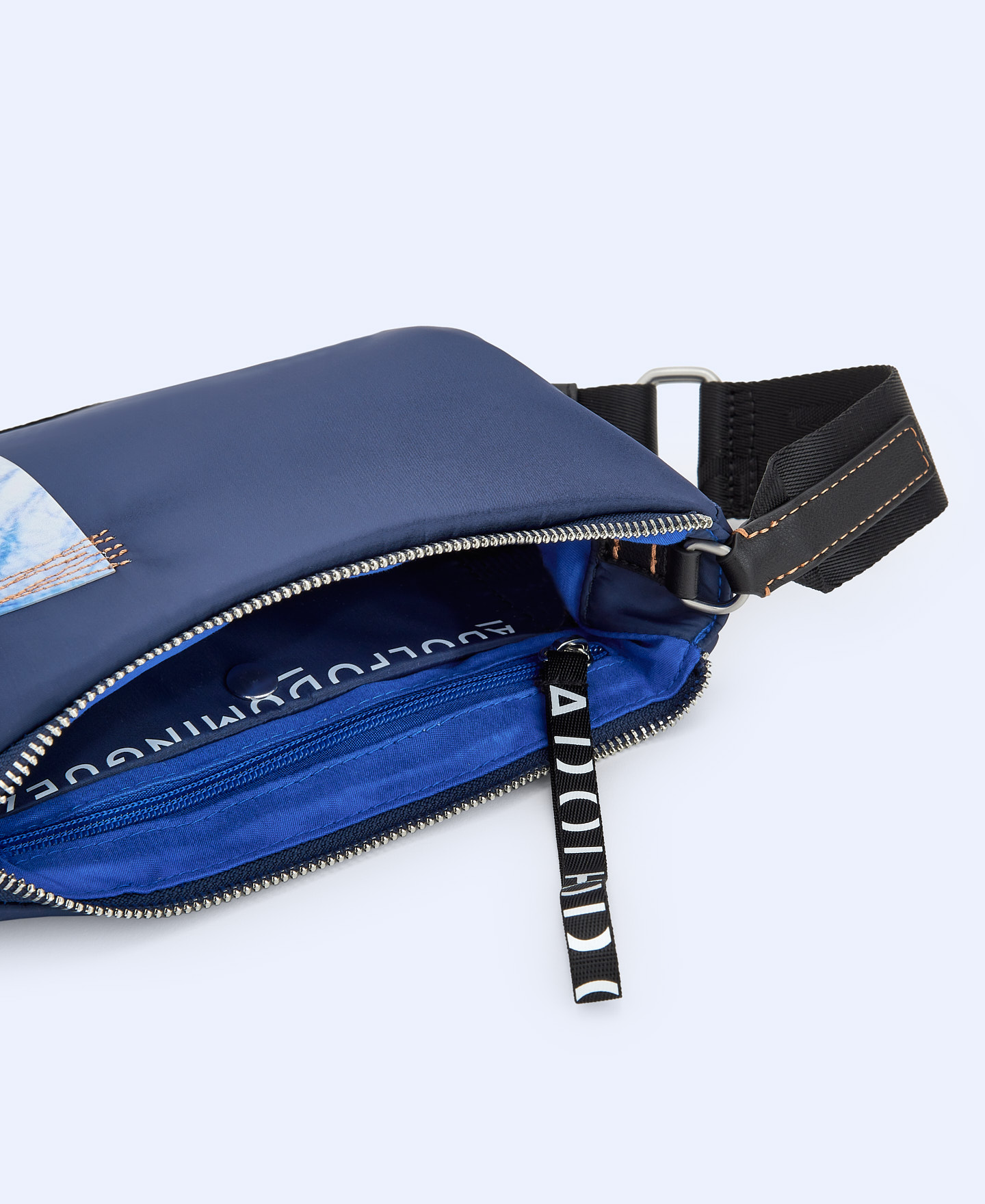 Padded fabric small shoulder bag image number 2