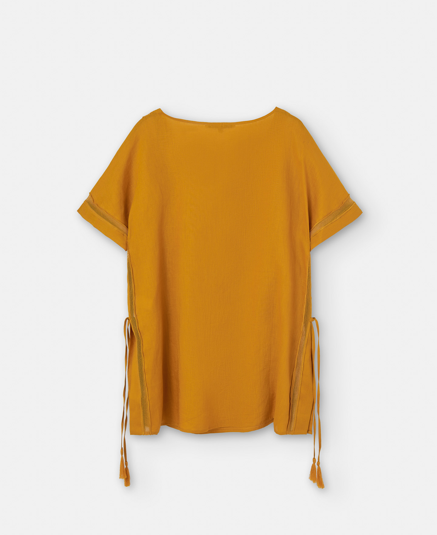 Responsible linen tasseled shirt image number 5