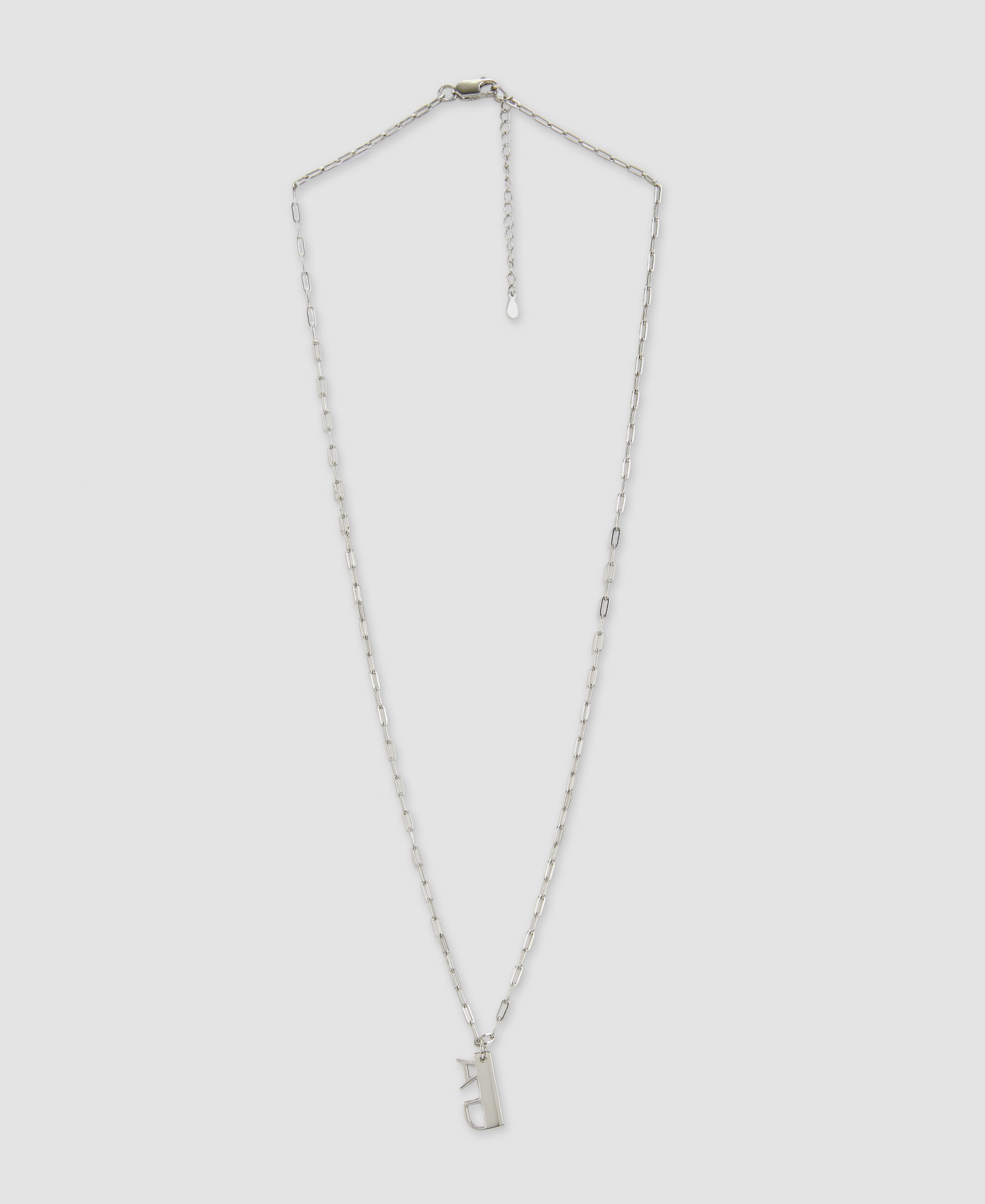 Silver necklace image number 0