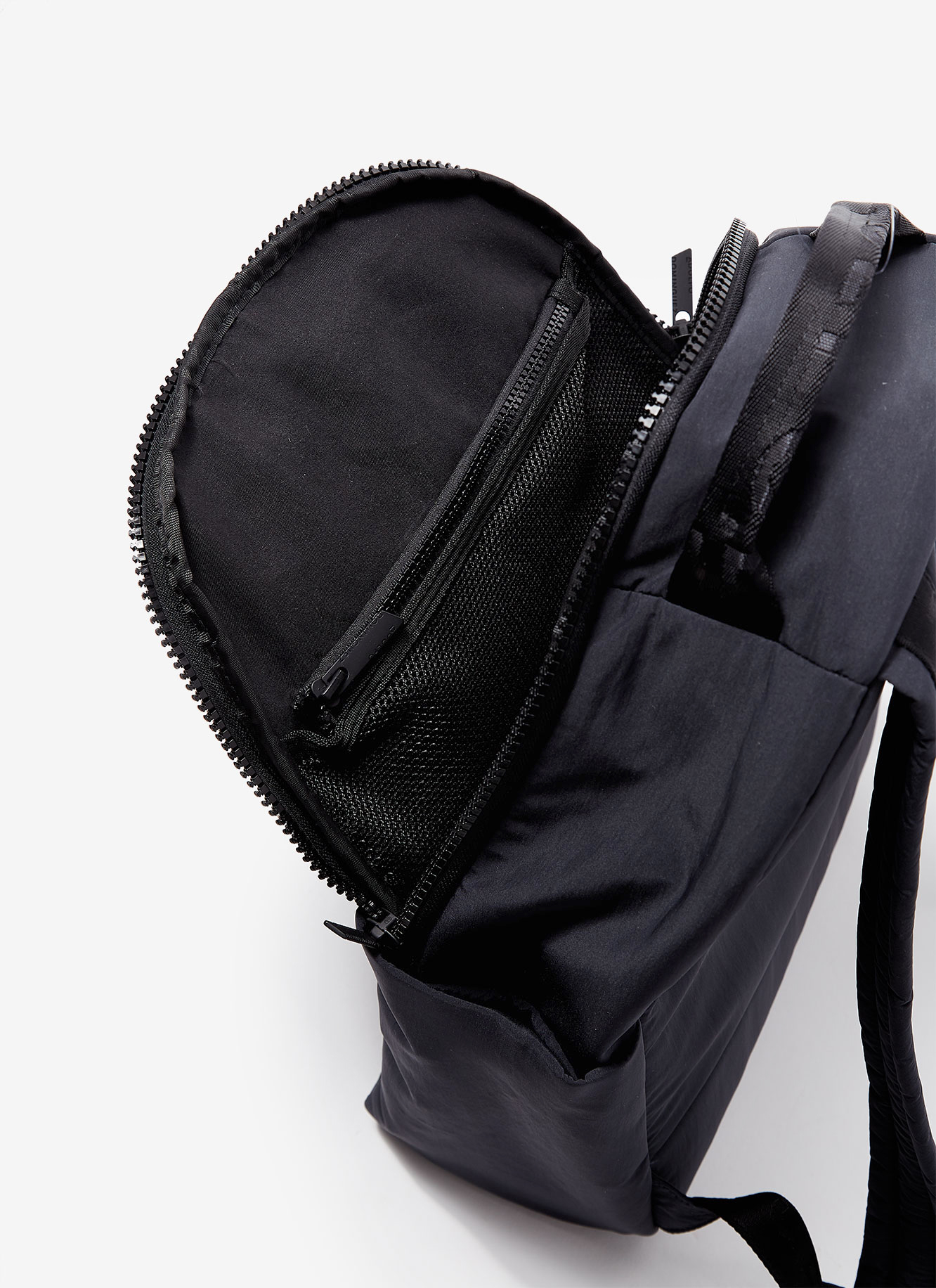 Nylon backpack with double compartment image number 1