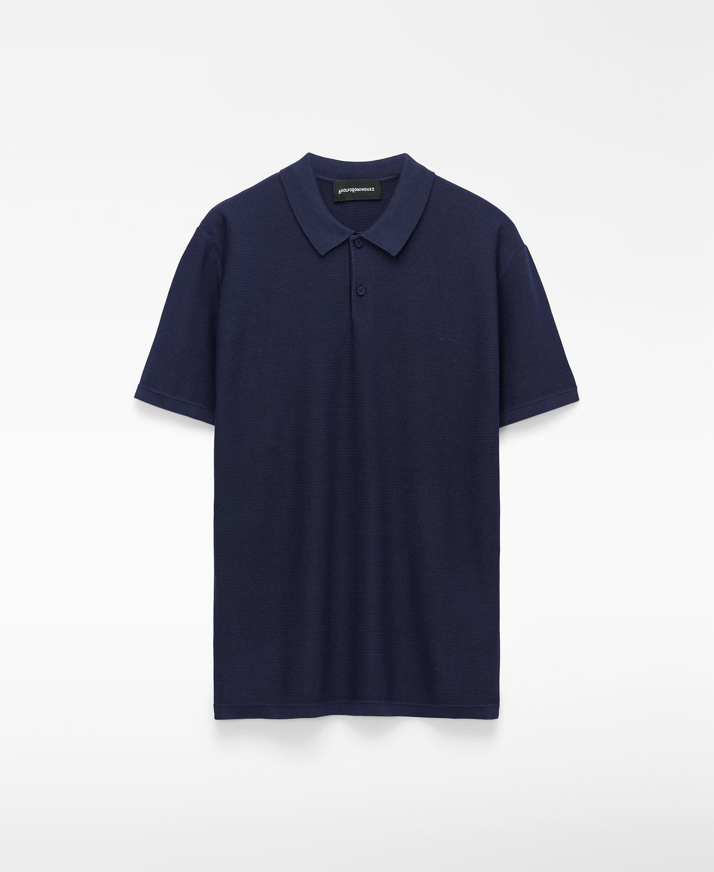 Polo regular fit em malha estruturada image number 4