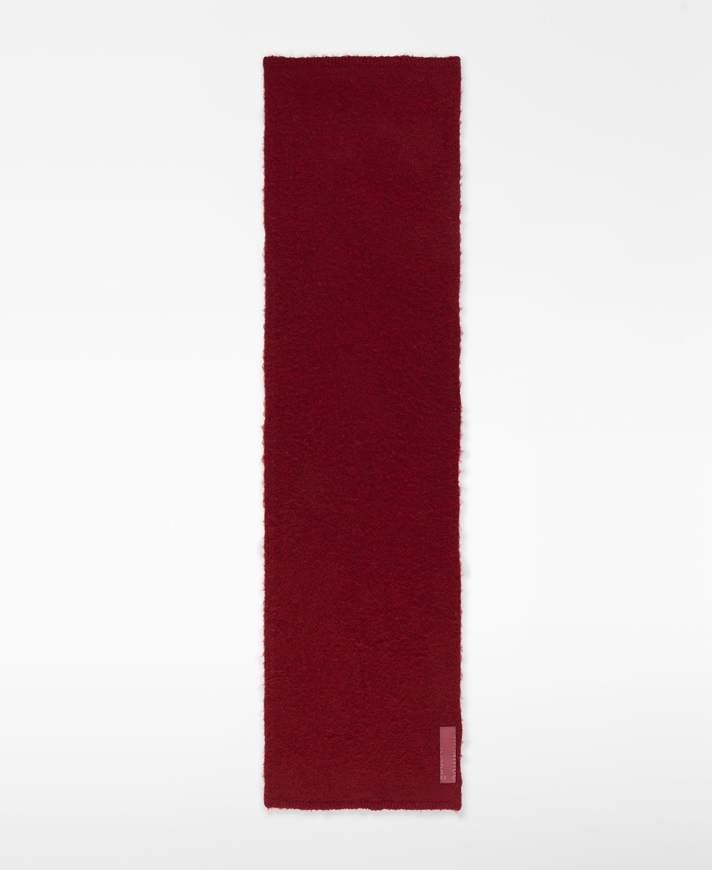 Brushed knit scarf woman image number 0