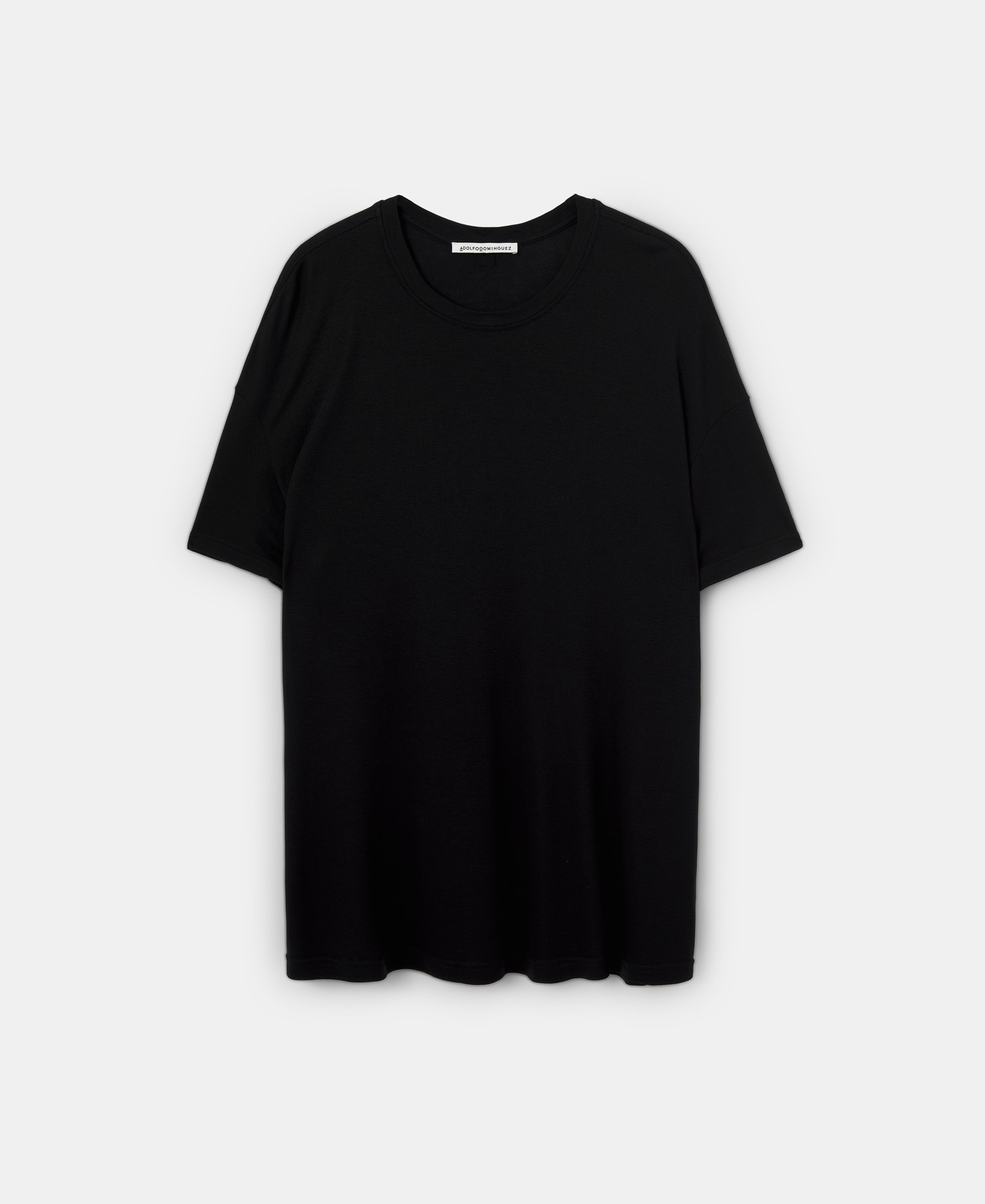 Camiseta oversized escote caja viscosa image number 4