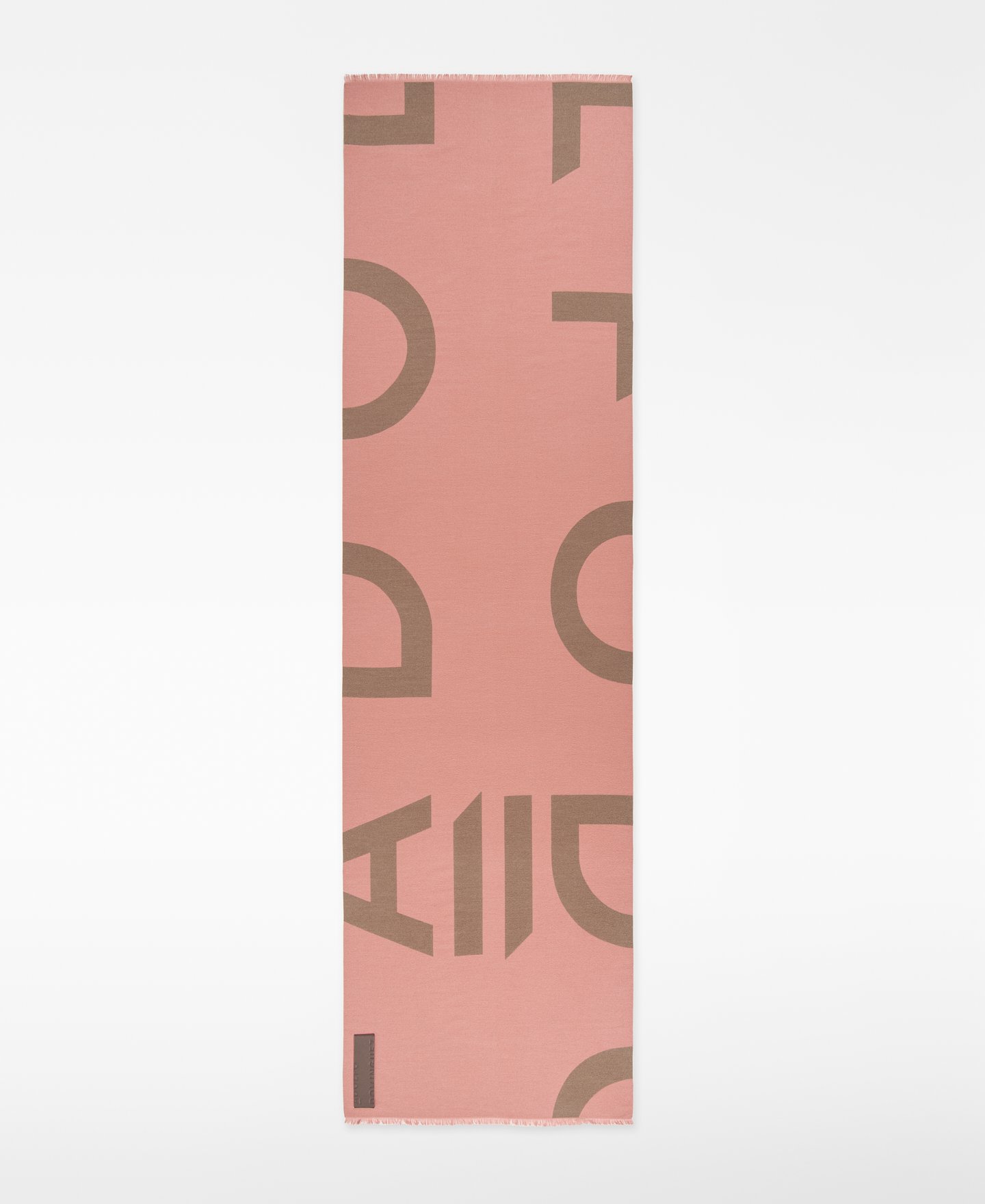 Bufanda bicolor maxi logo jacquard mujer image number 0