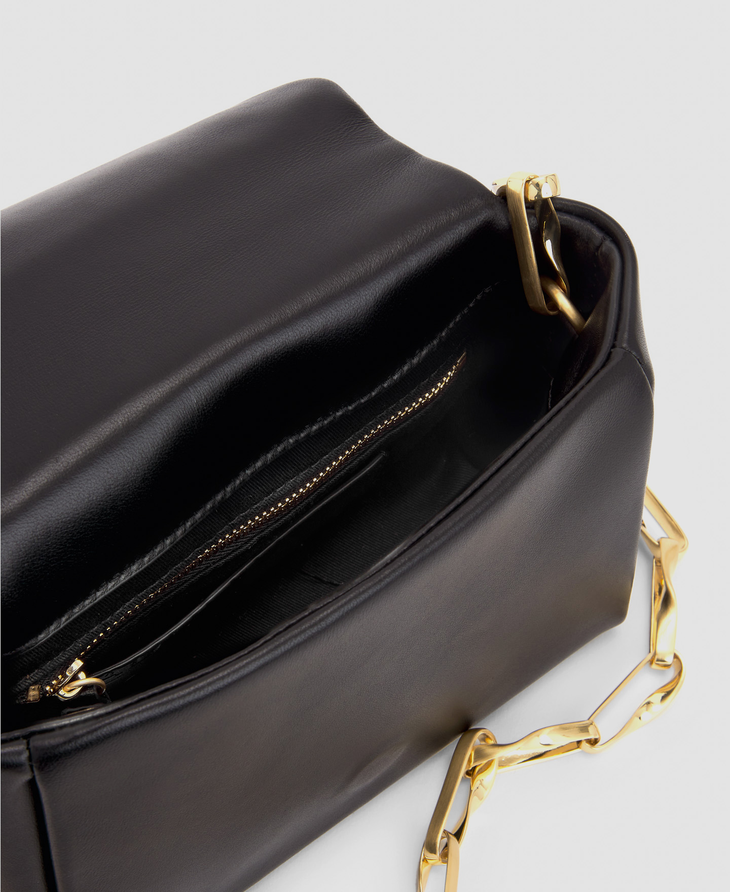 Leather clutch with chain image number 2