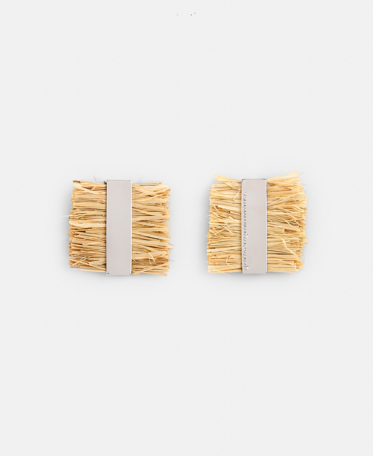 Paper and metal earrings image number 0