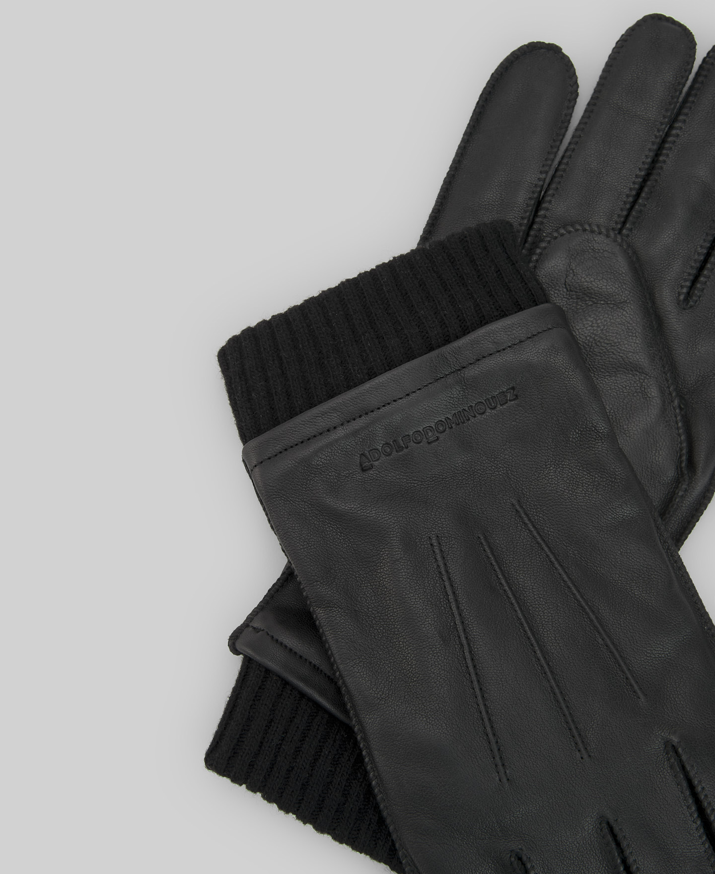Responsible leather glove man image number 1