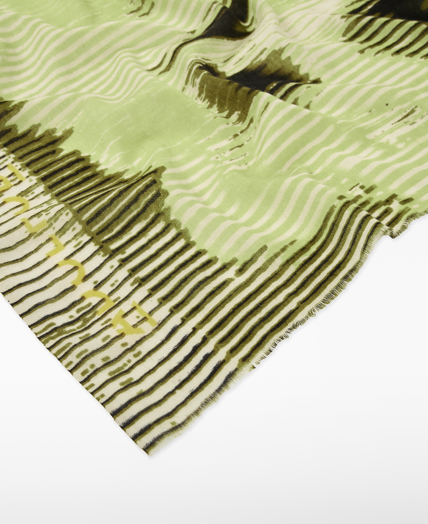 Merino wool printed shawl woman image number 2