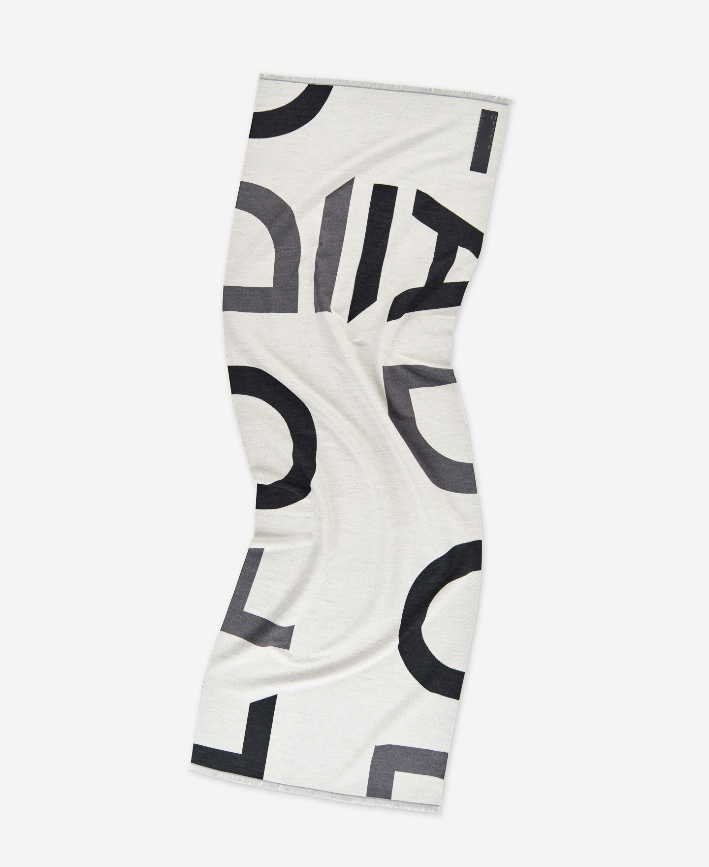 Tow-tone maxi logo scarf image number 1