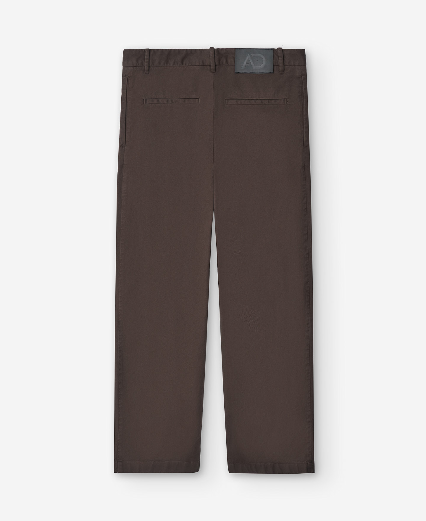 Brown cotton trousers for men image number 5