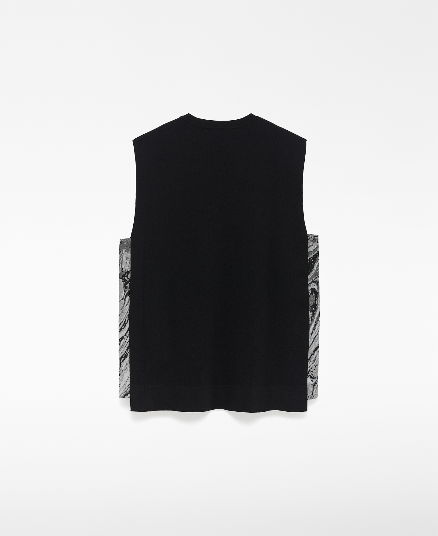 Knit vest with side panels man image number 5