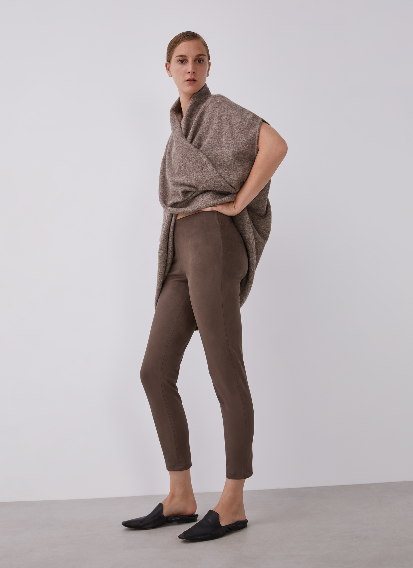 Suedette leggins image number 3