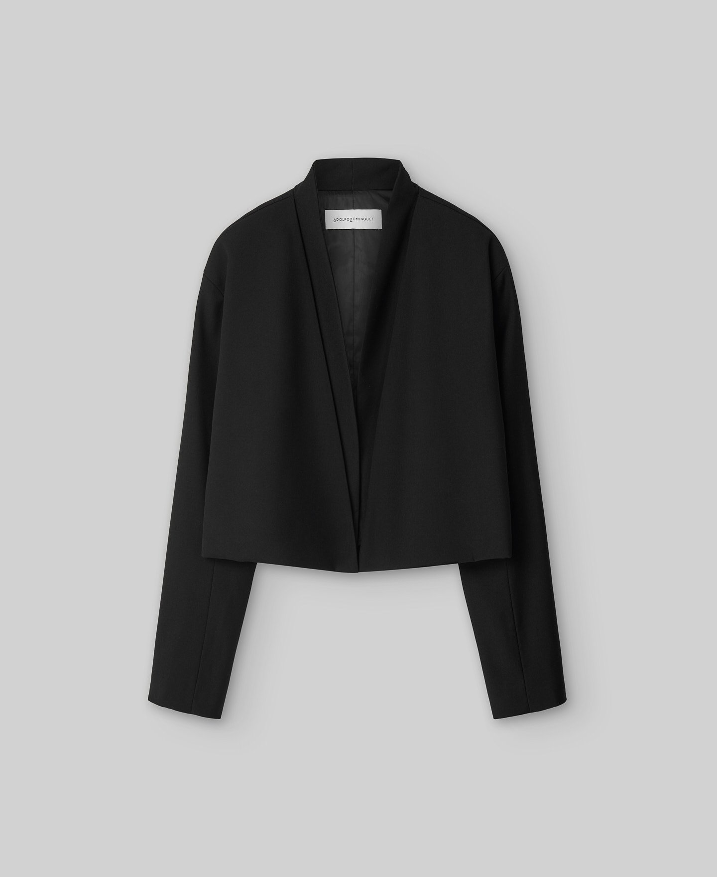 Blazer corta cuello tira mujer image number 4