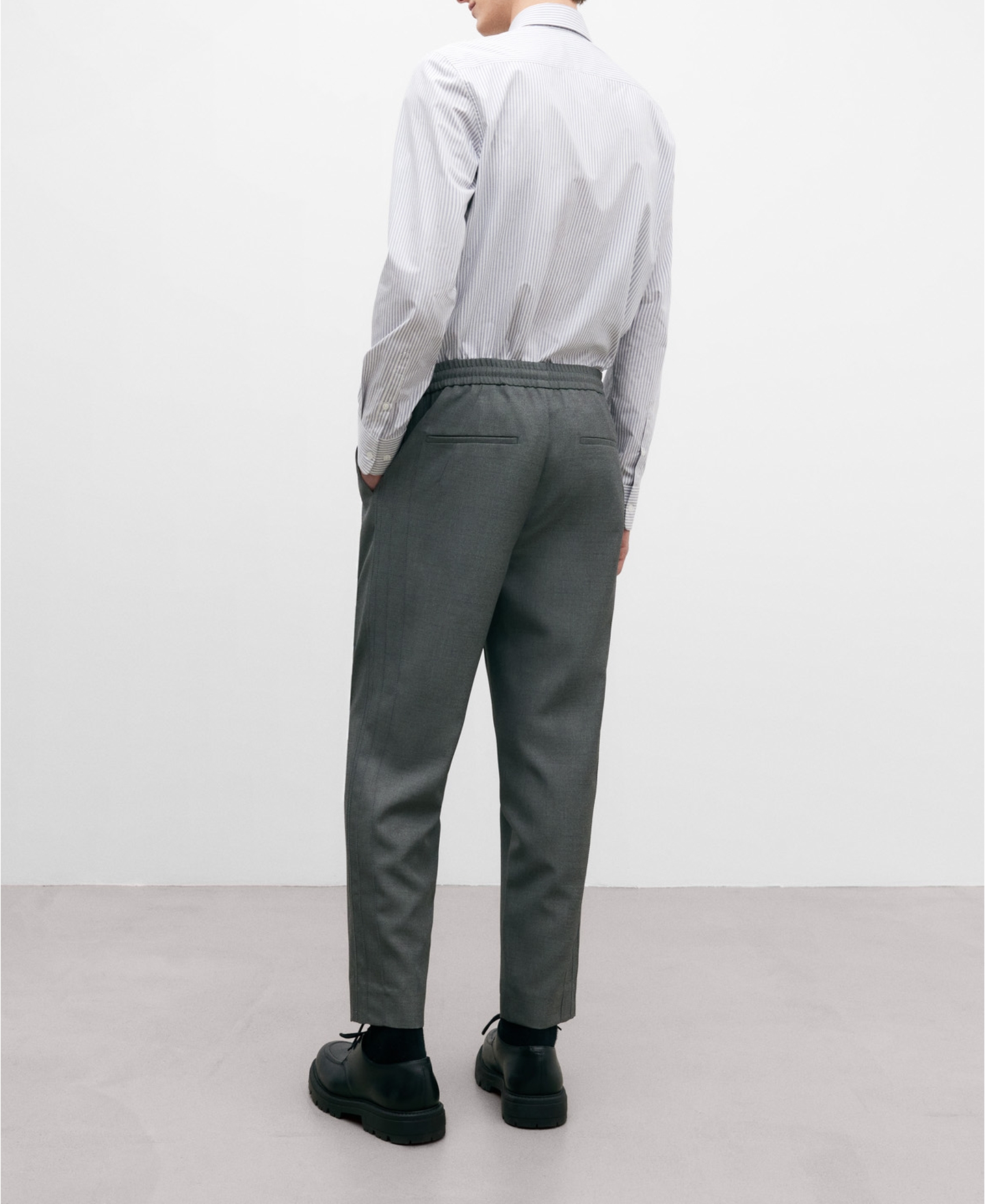 Cotton poplin shirt for men image number 2