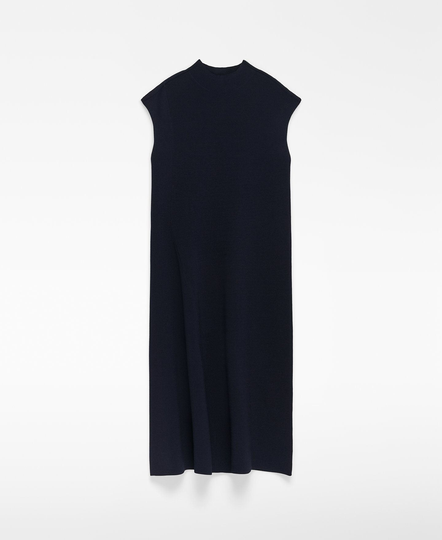 Vestido punto cuello perkins mujer image number 4