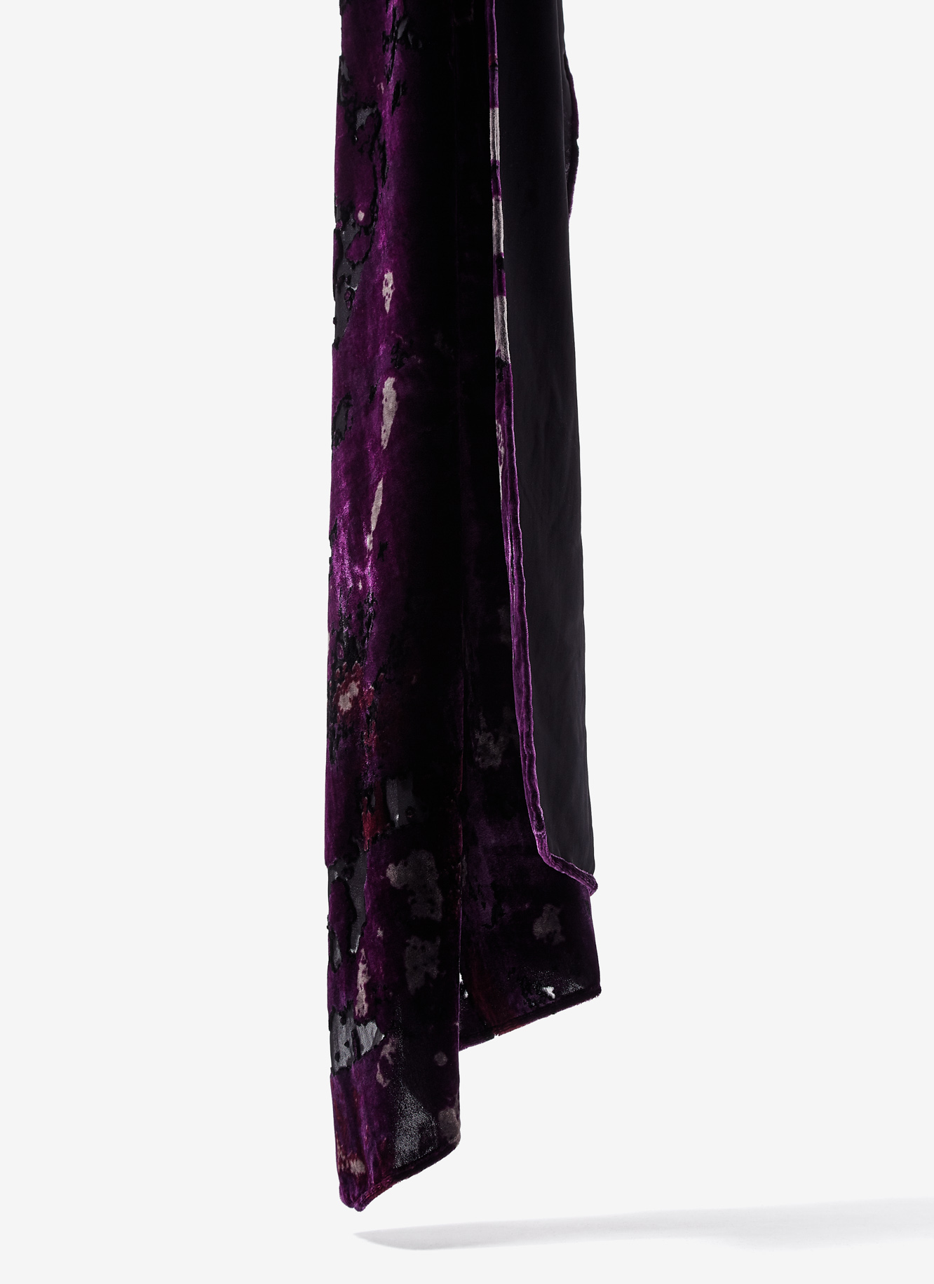 Foulard with geometrical devoré image number 2