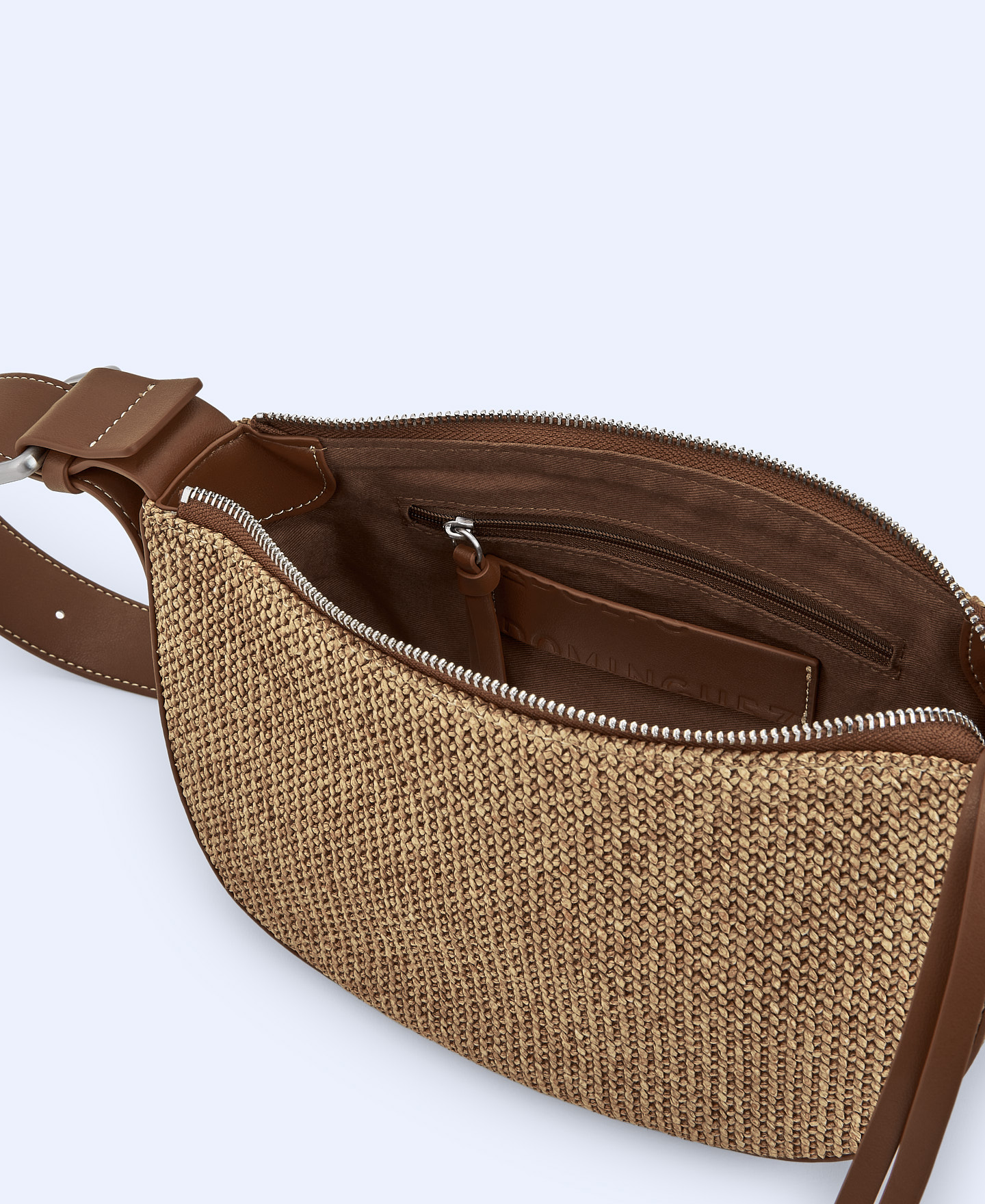 Braided fabric small shoulder bag image number 3