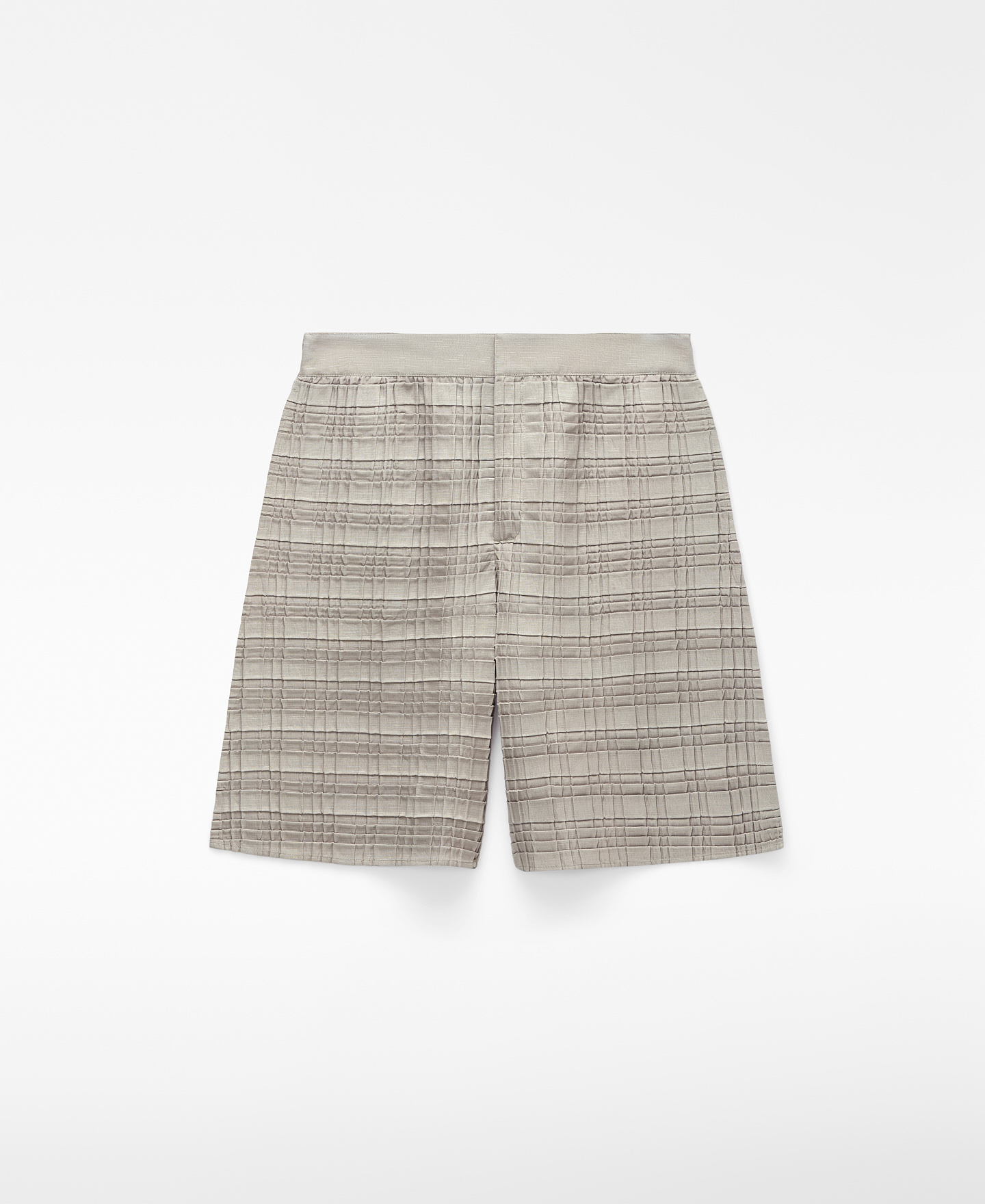 Wide crinkle bermuda shorts image number 4