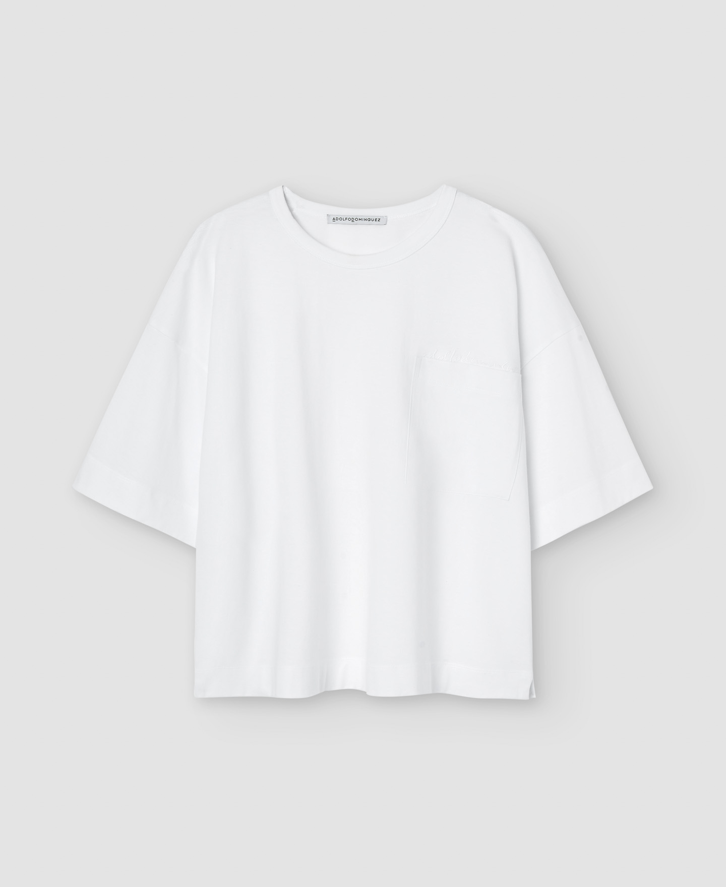 Straight line organic cotton T-shirt image number 4