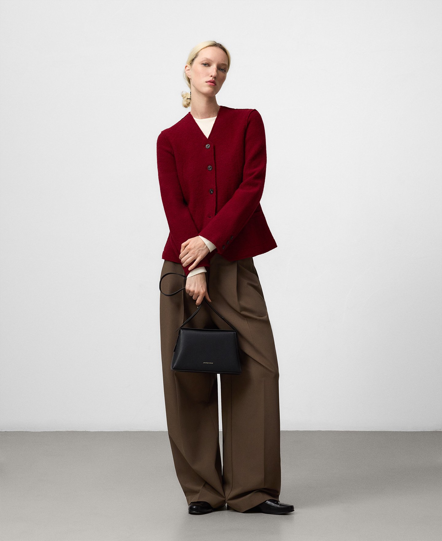 Mica trapezoidal shoulder bag woman image number 5