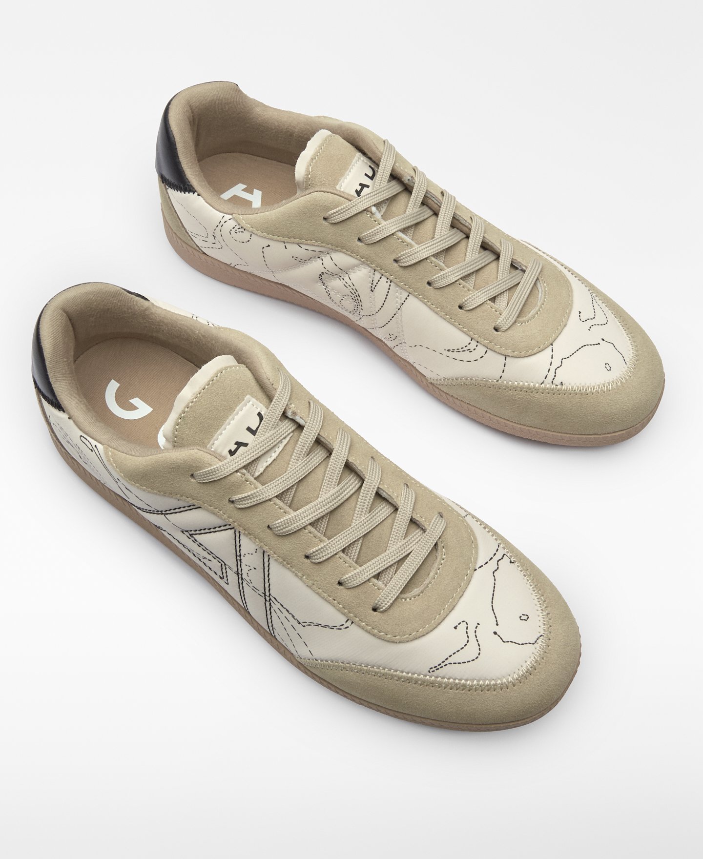 Topstitched maxi logo sneaker man image number 1