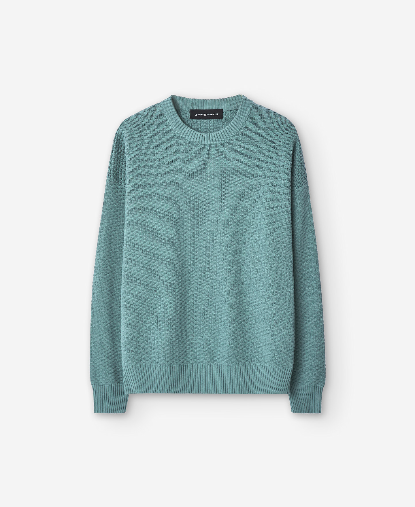 Cotton embossed men's sweater image number 4