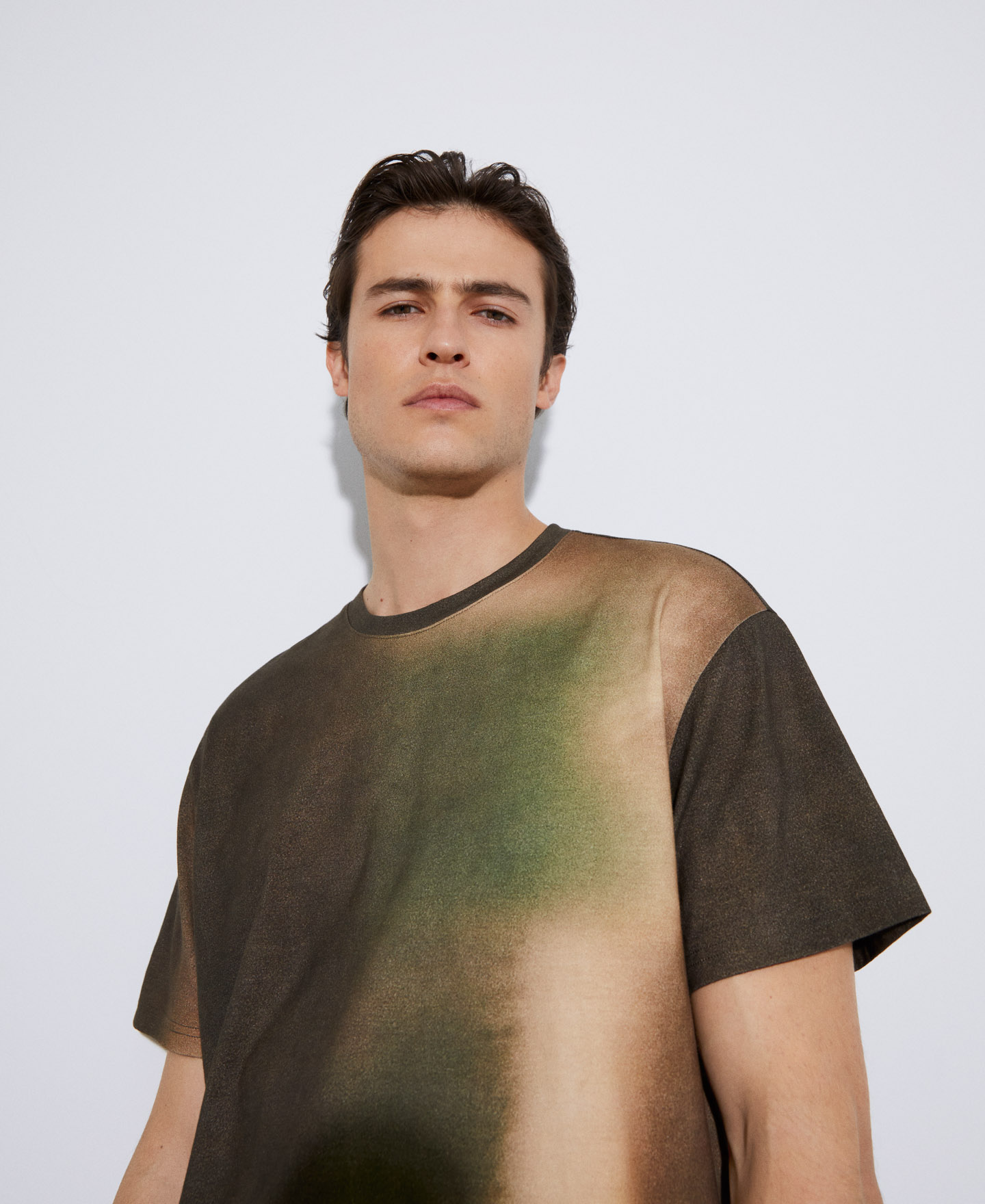 Camiseta oversize estampada en algodón image number 3