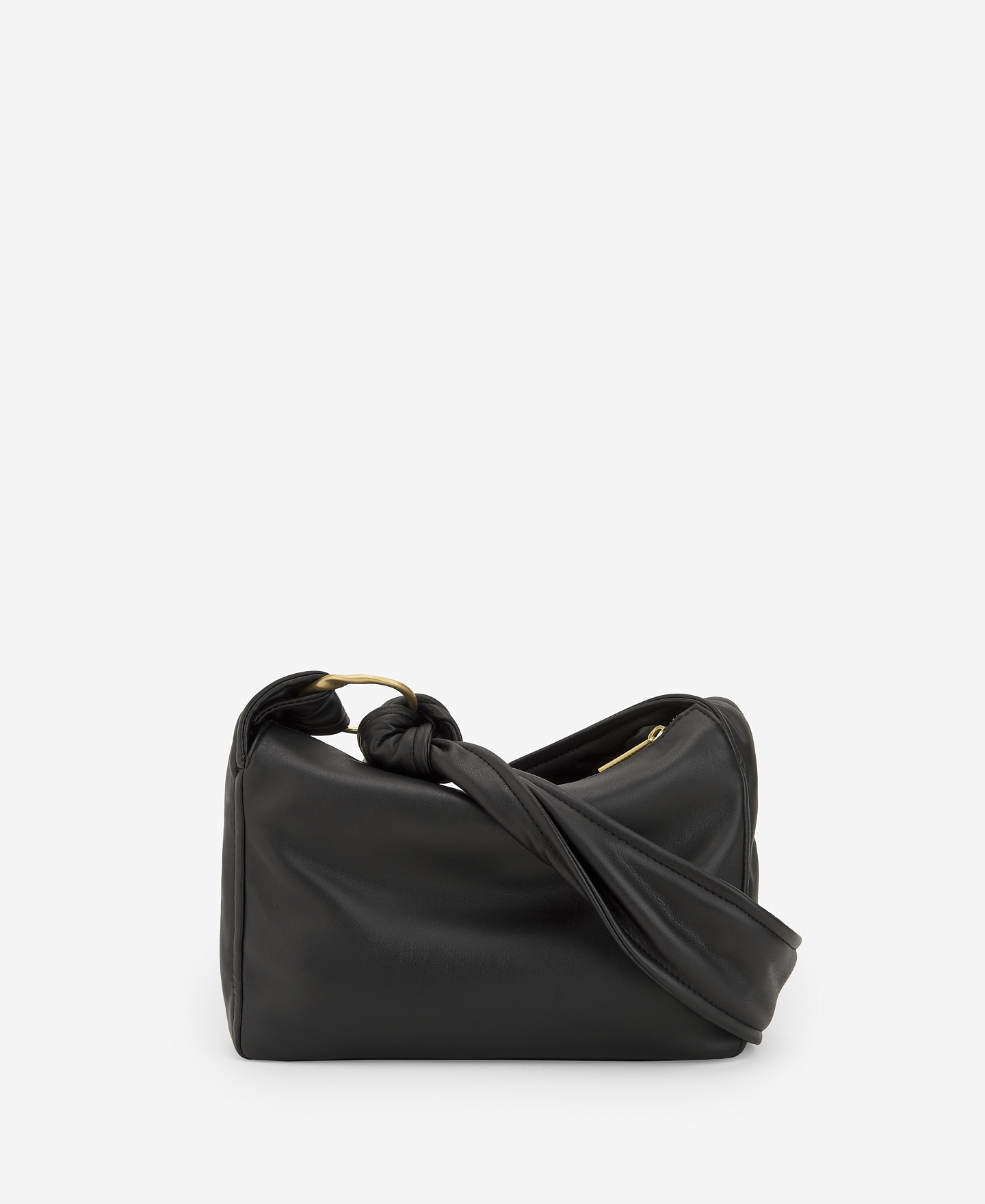 Nappa textured shoulder bag for women image number 1