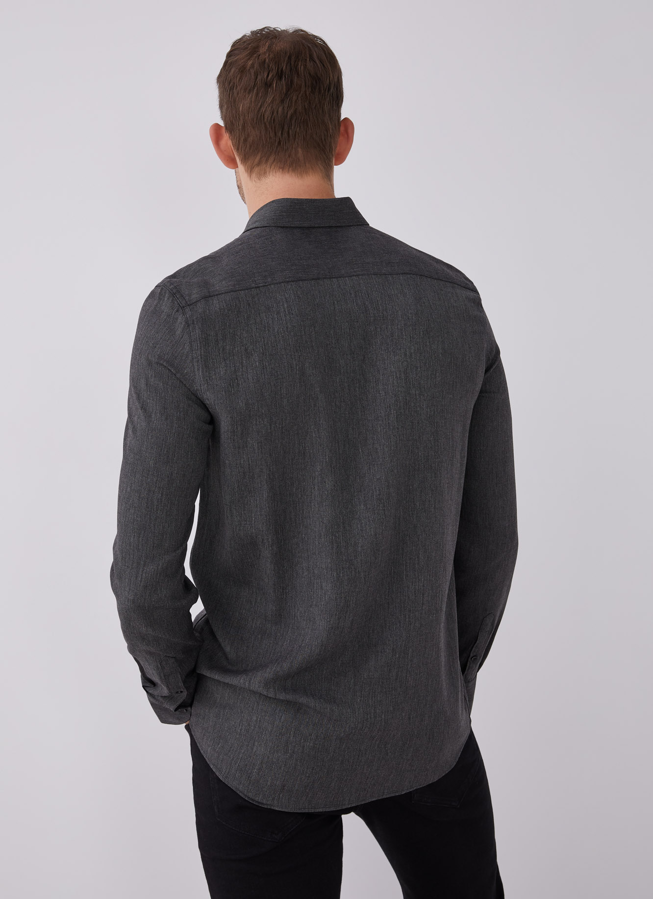 Camisa en viscosa con logo image number 1