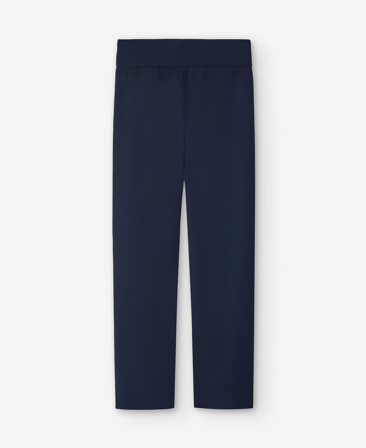 Navy blue knitted trousers image number 5