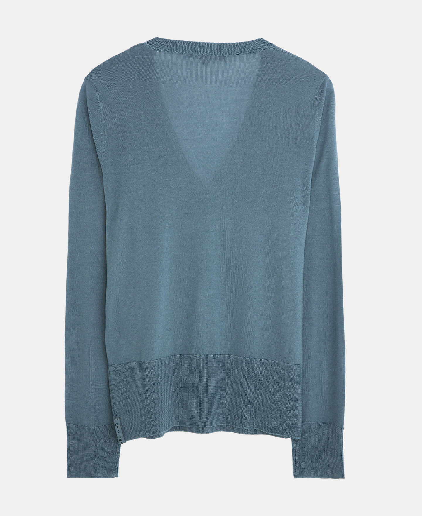 V-neck sweater in merino wool image number 5