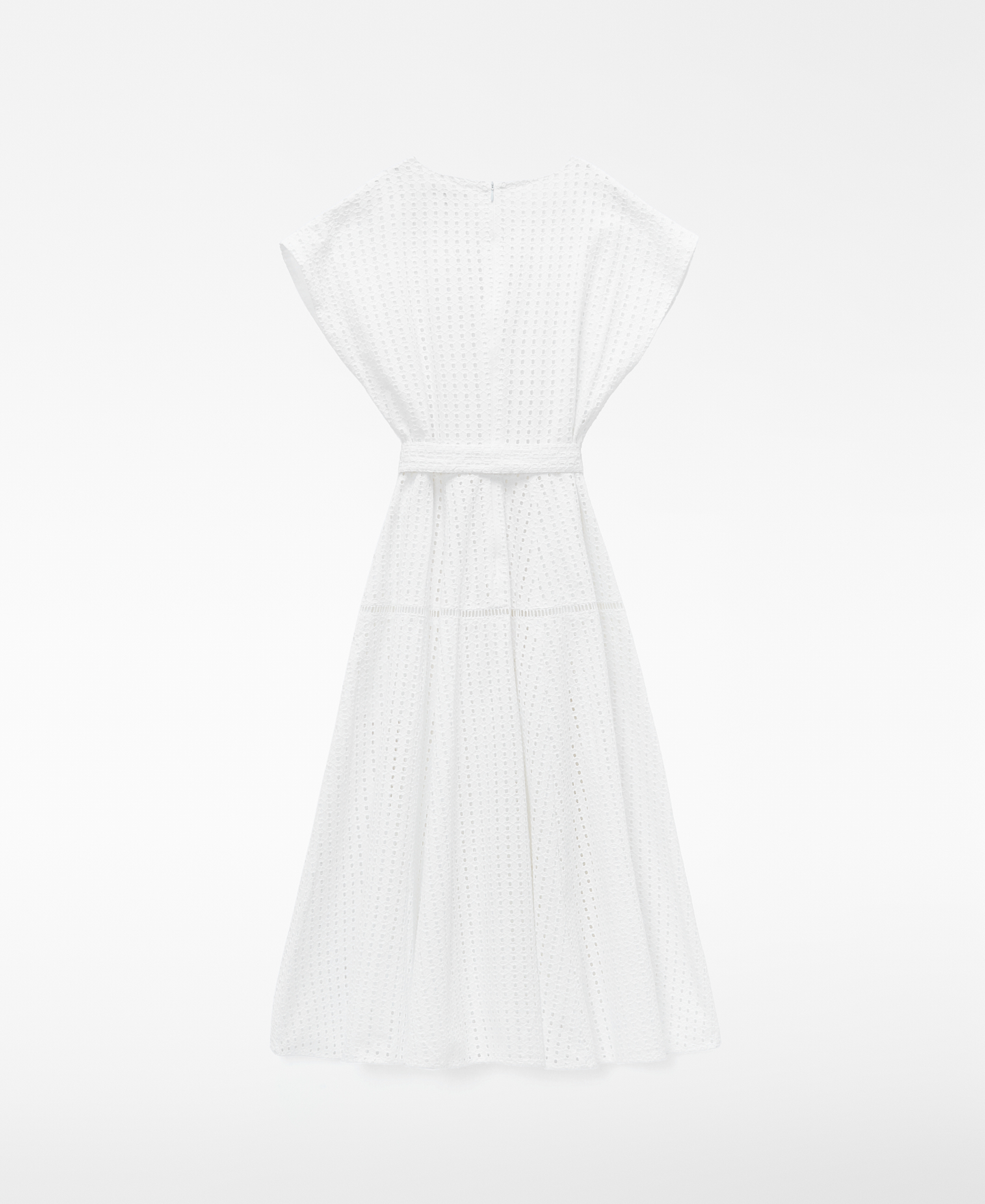 Robe brod&eacute;e &agrave; l'anglaise, encolure en V image number 1