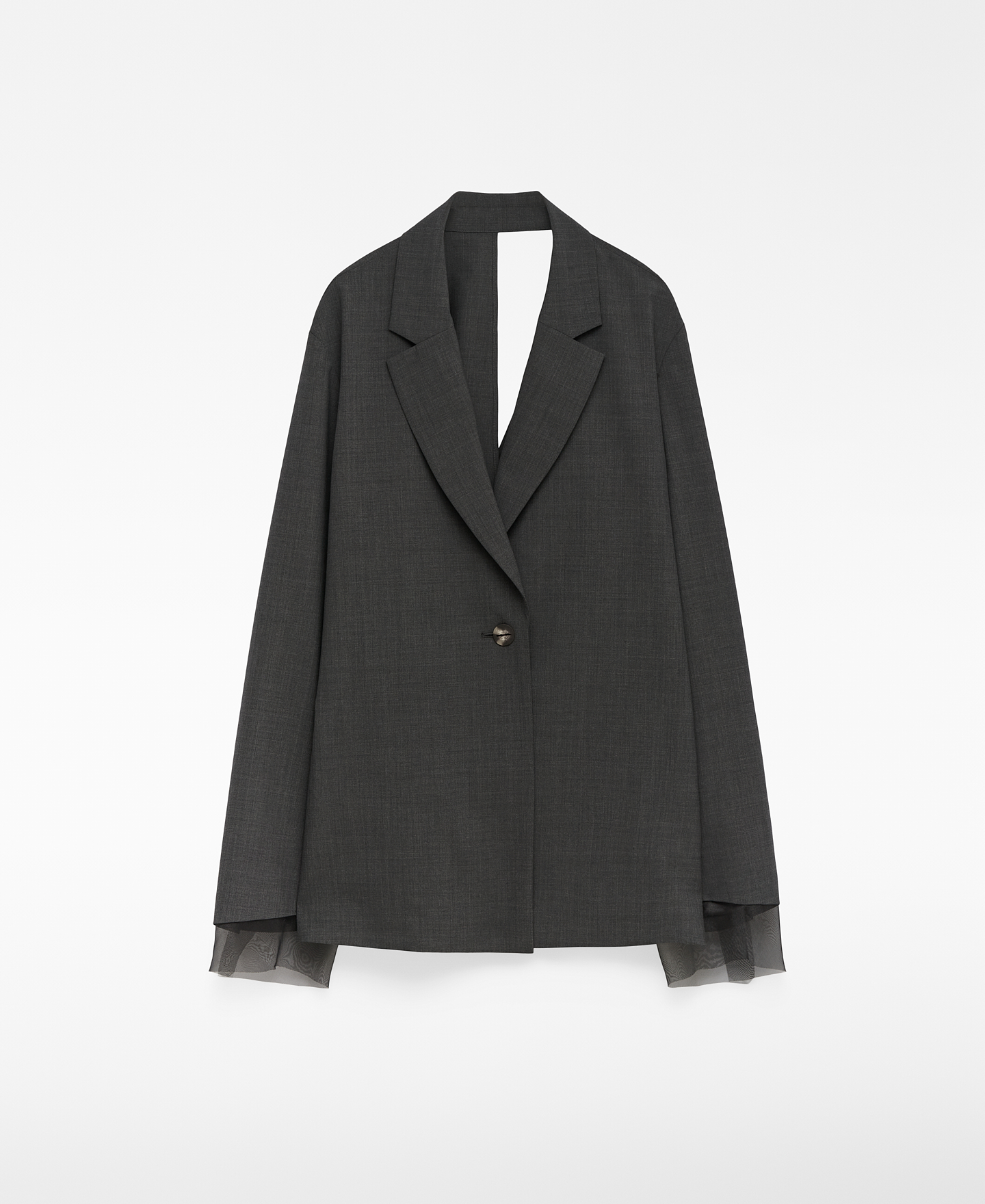 Blazer espalda cruzada mujer image number 7