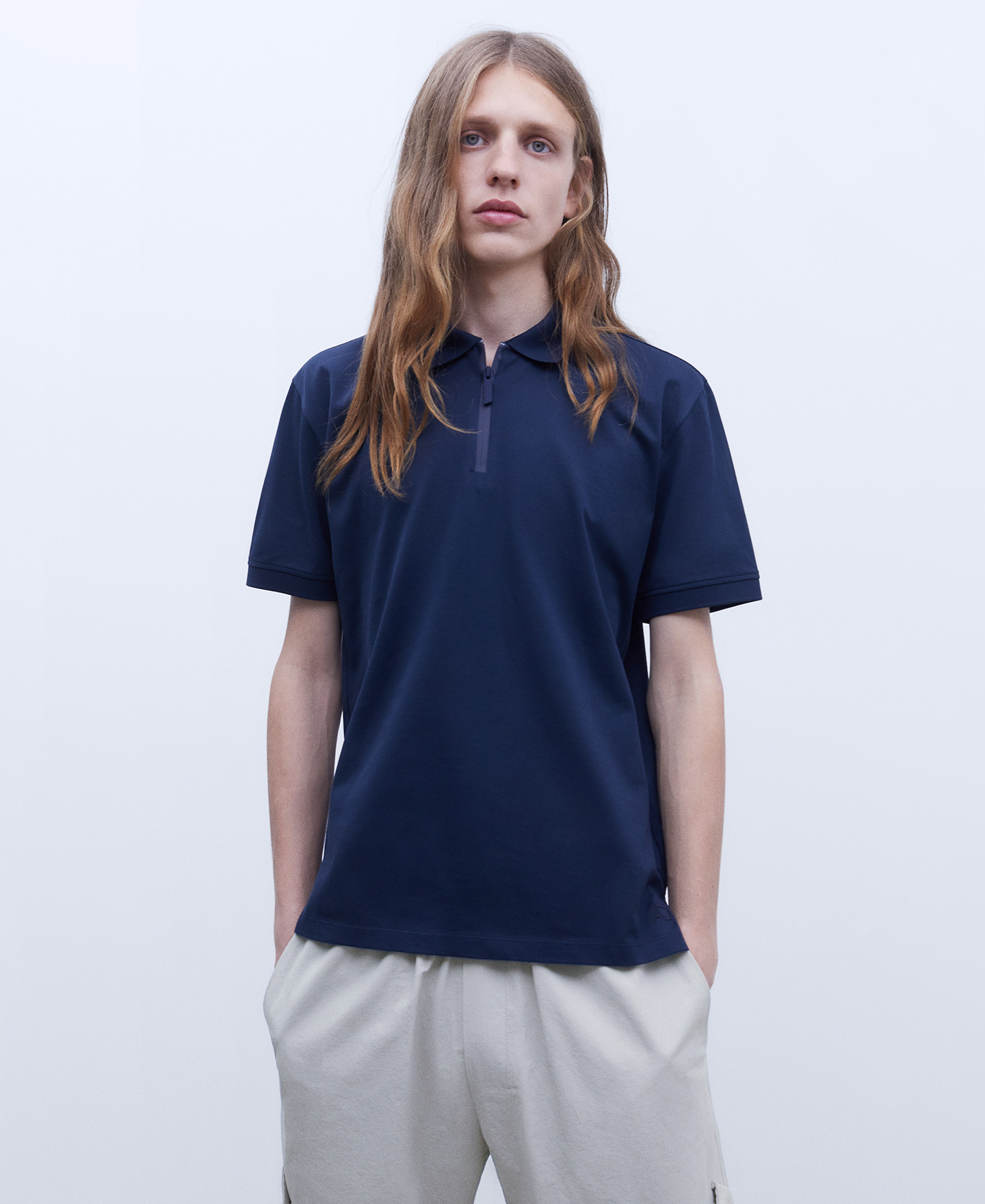 Cotton polo shirt image number 0