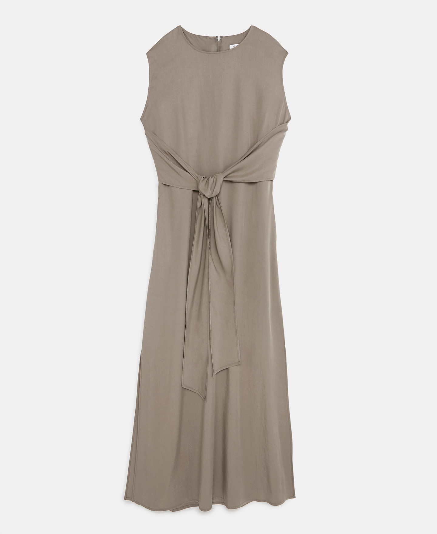 Vestido anudado en lyocell image number 7