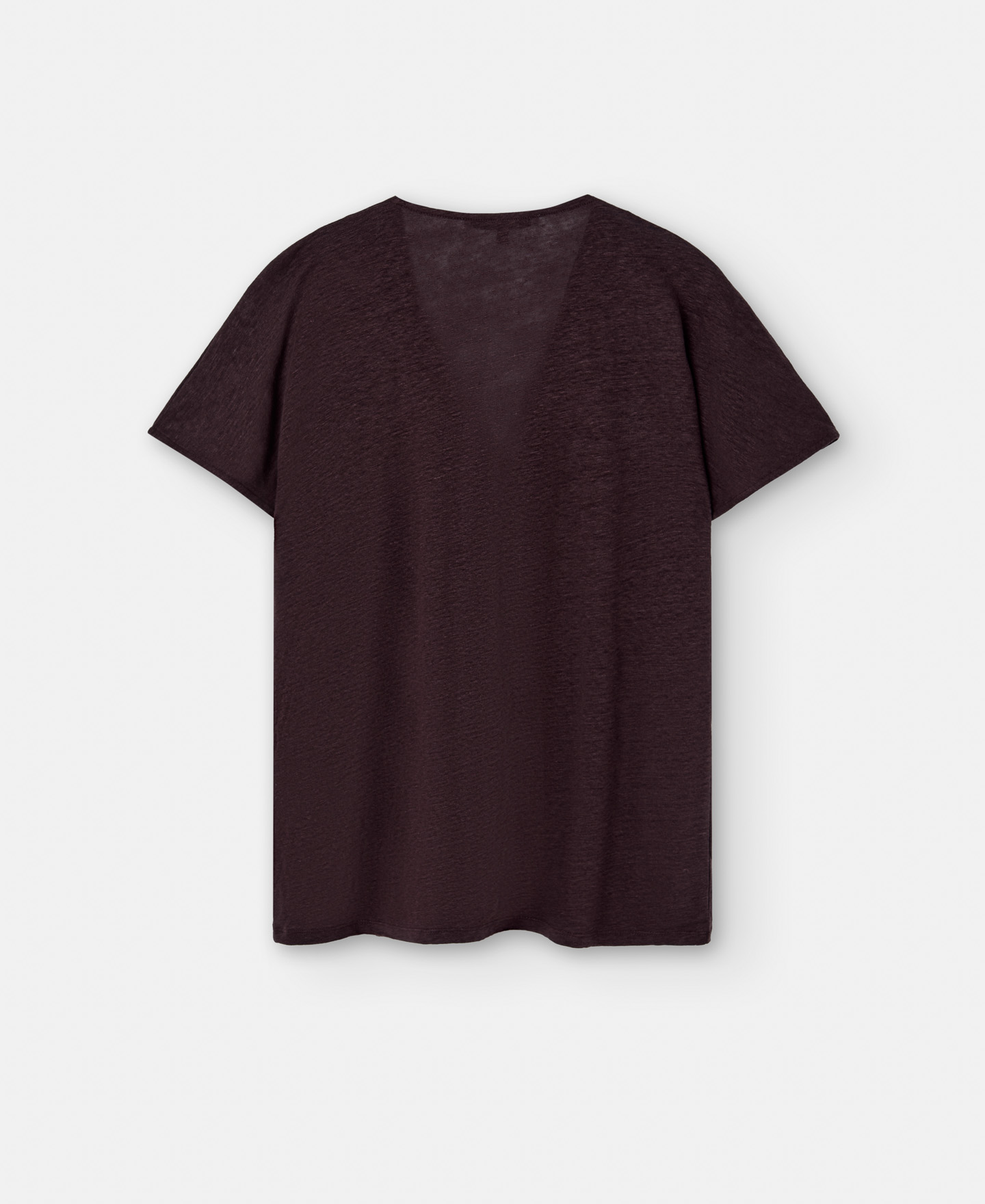 Linen V-neck T-shirt image number 1