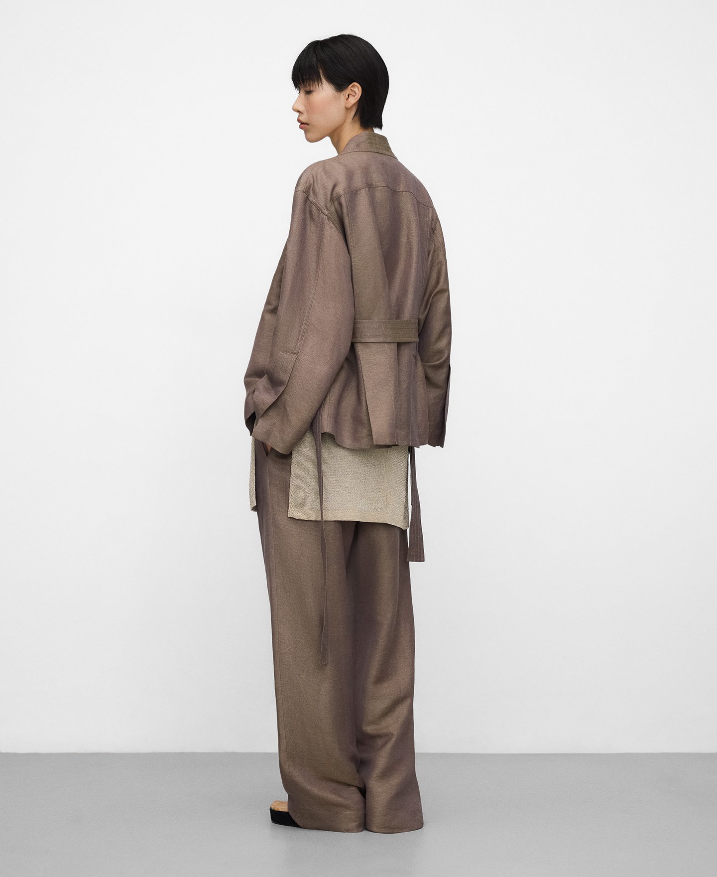 Wrap short kimono jacket image number 2