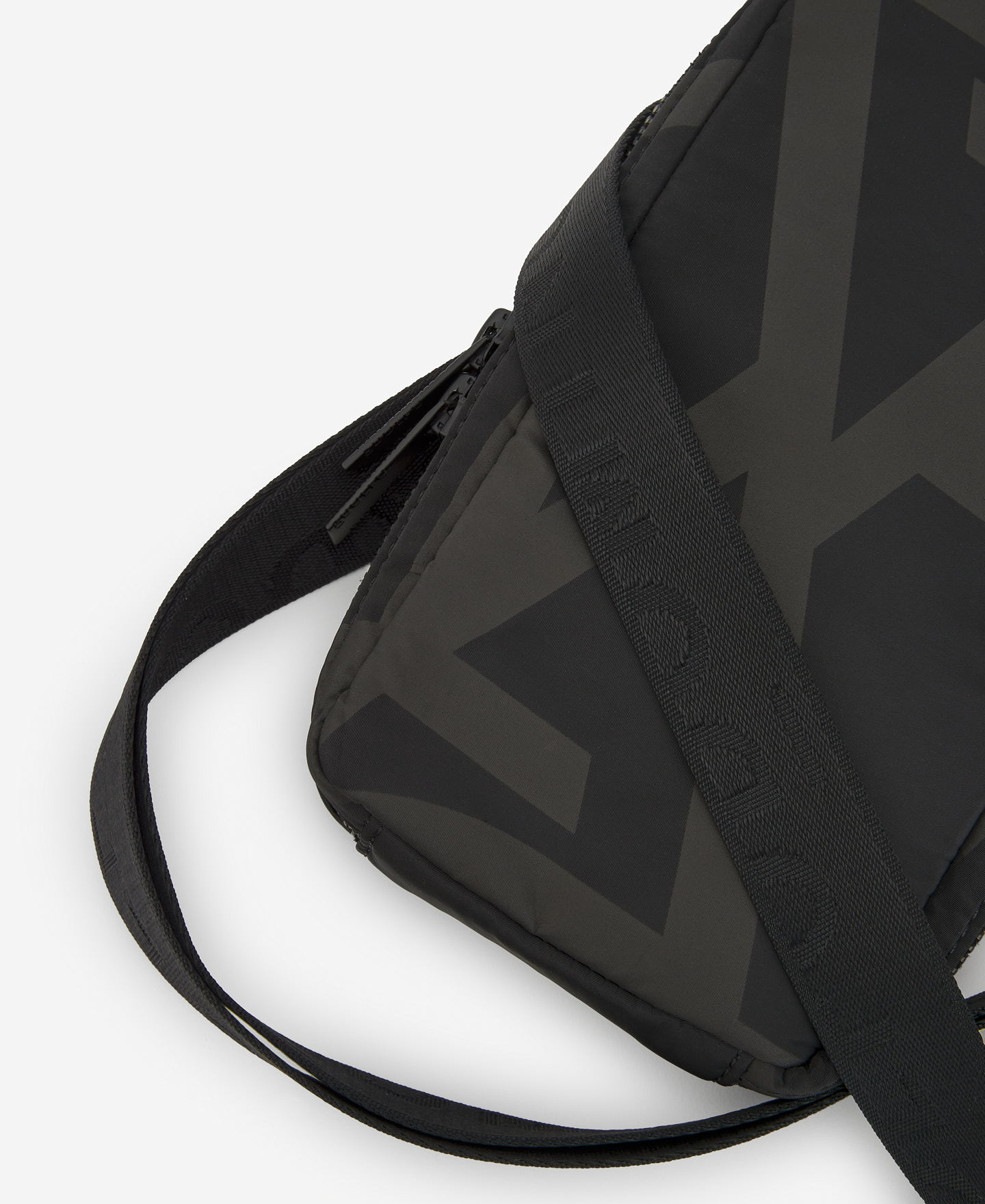 Black monogram print mobile phone holder image number 2