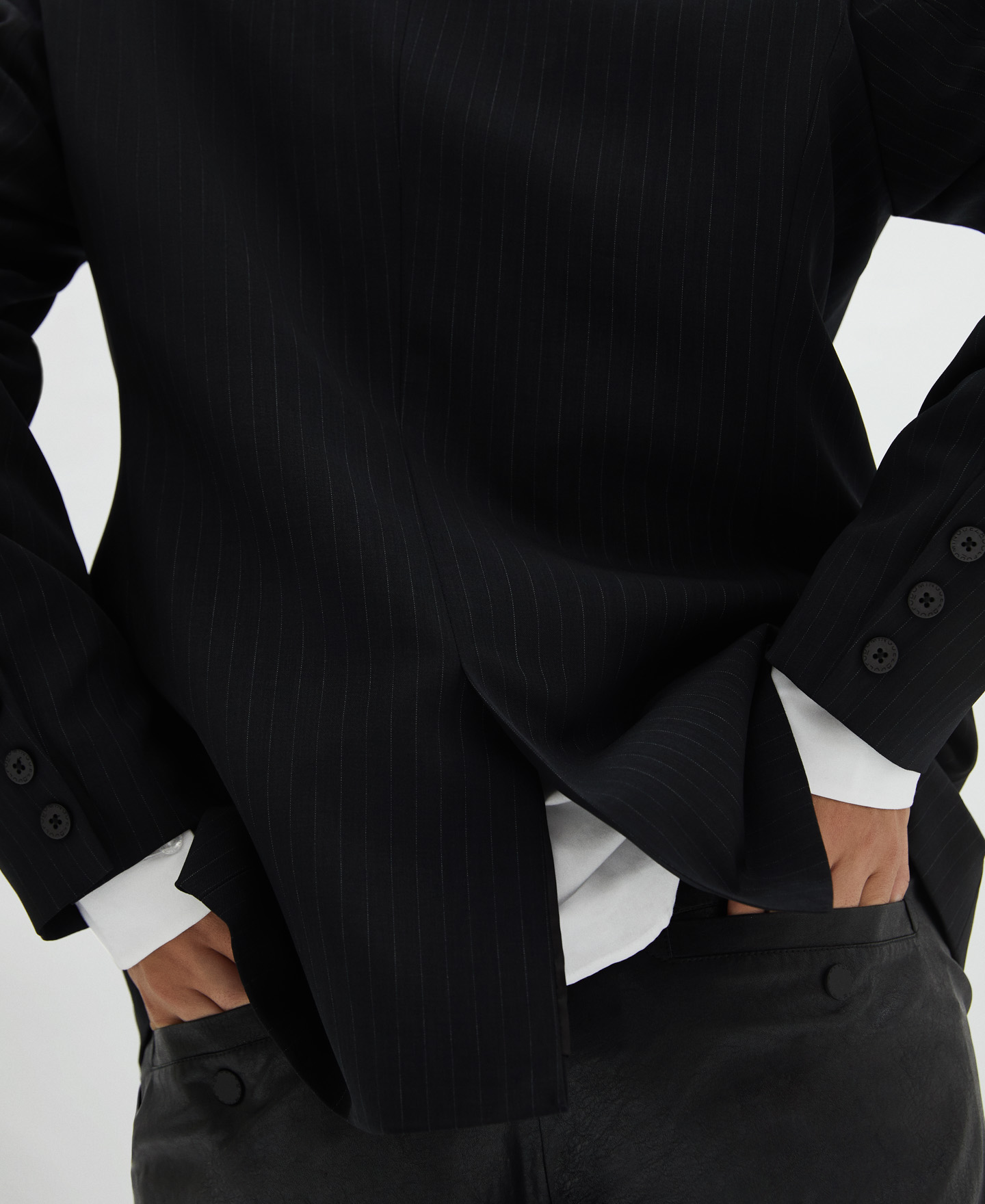 Pinstrape blazer image number 3